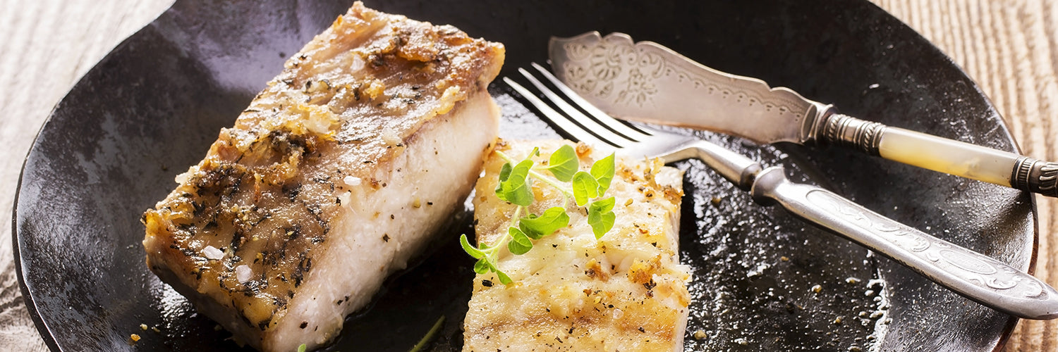 Zackenbarschfilet gebraten