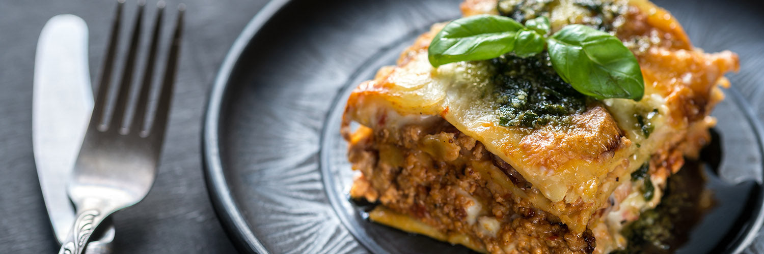 Lasagna with pesto