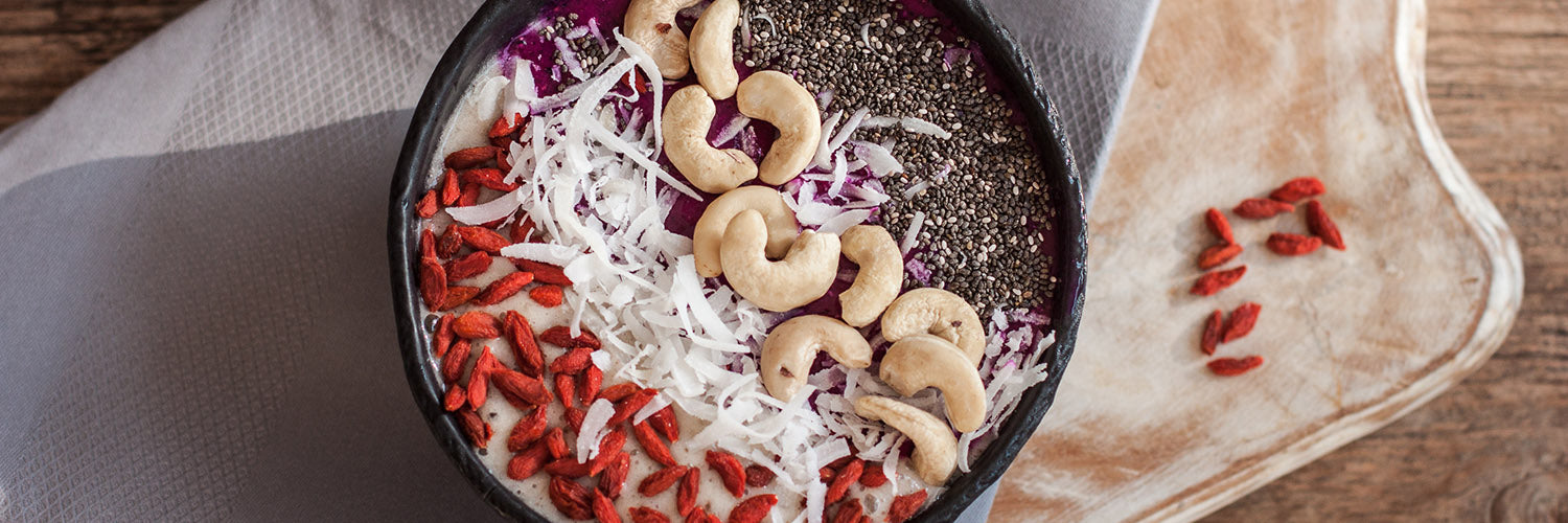 Healthy breakfast, smoothie bowl
