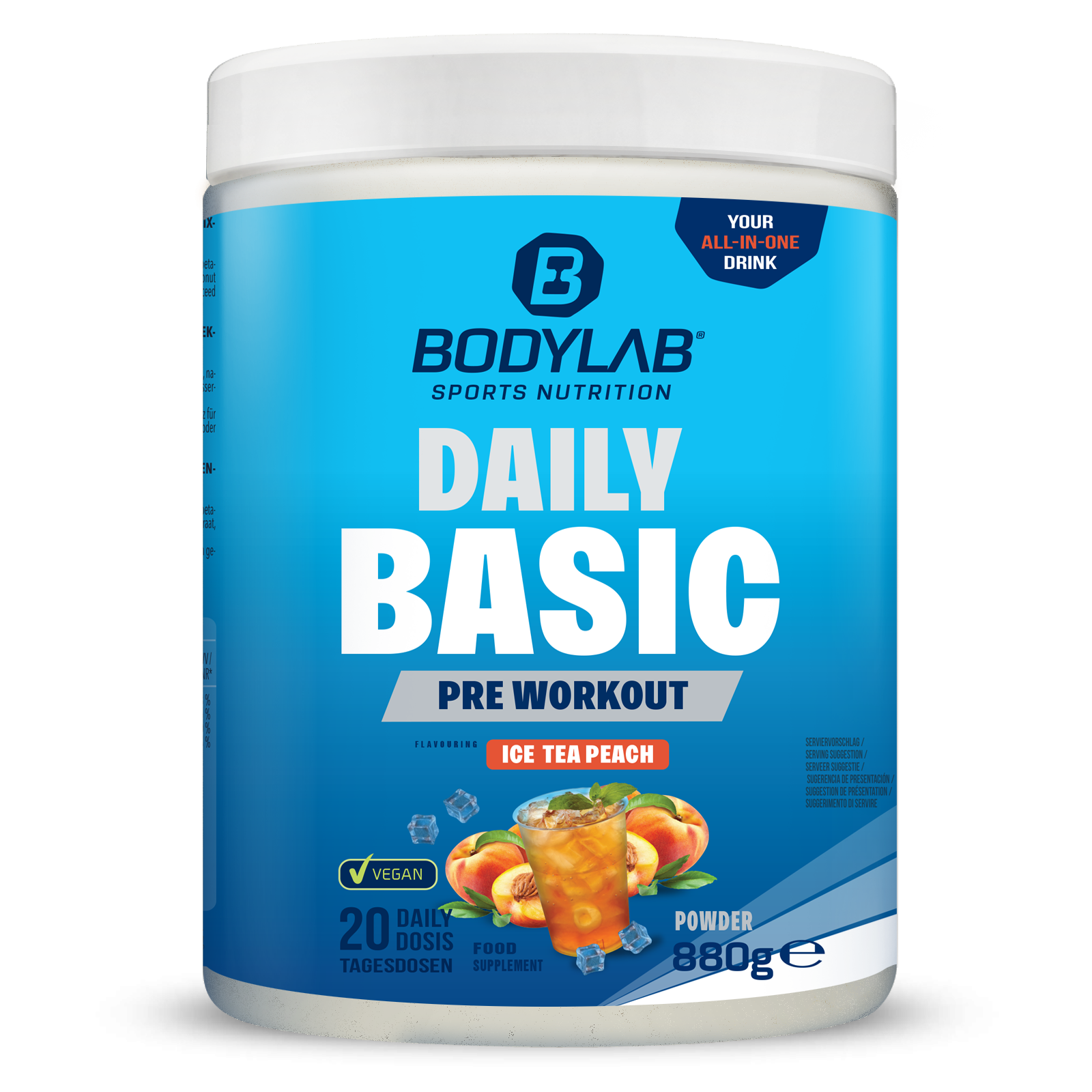 Daily Basic Powder Ice Tea Peach (880g)