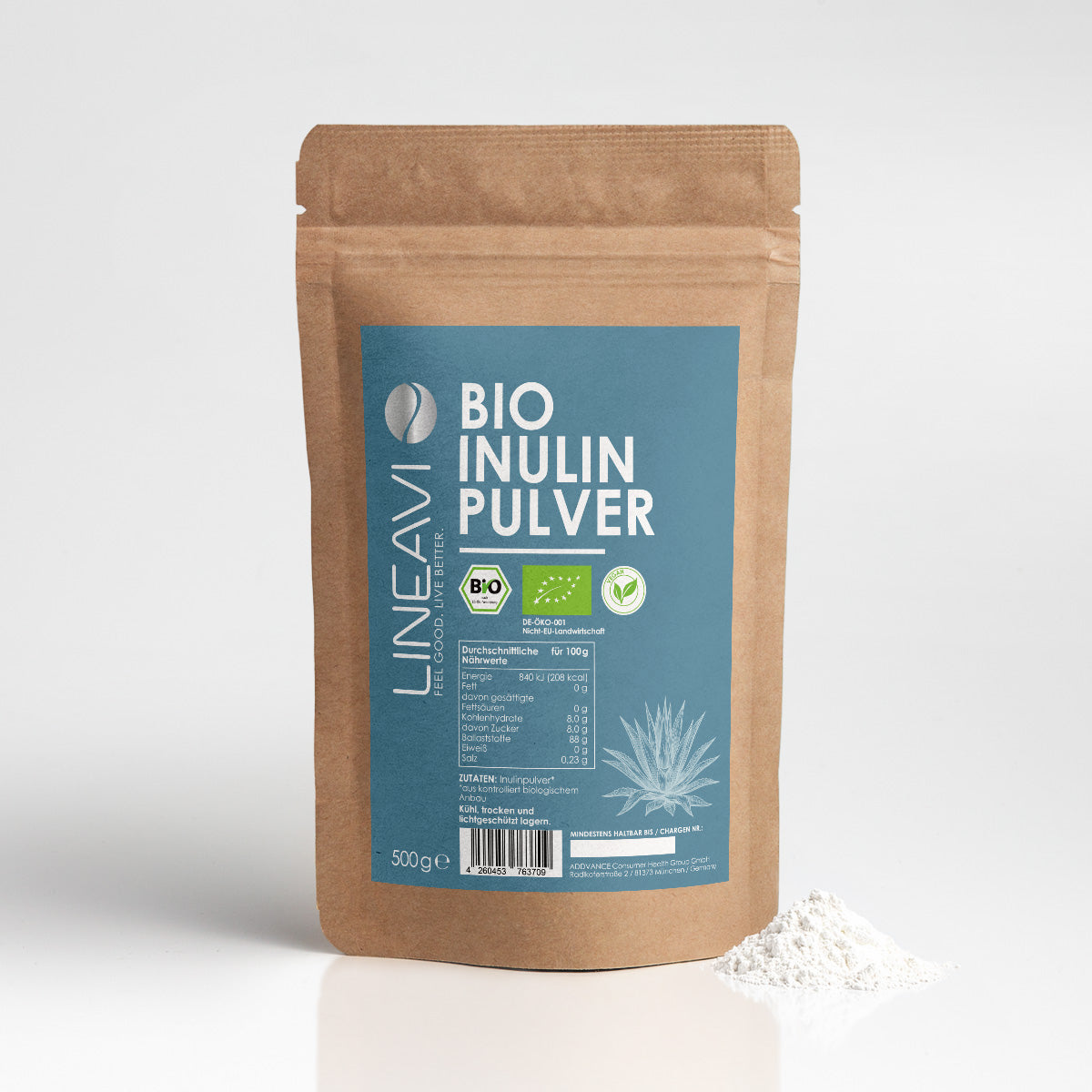 Bio Inulinpulver Agave (500g)