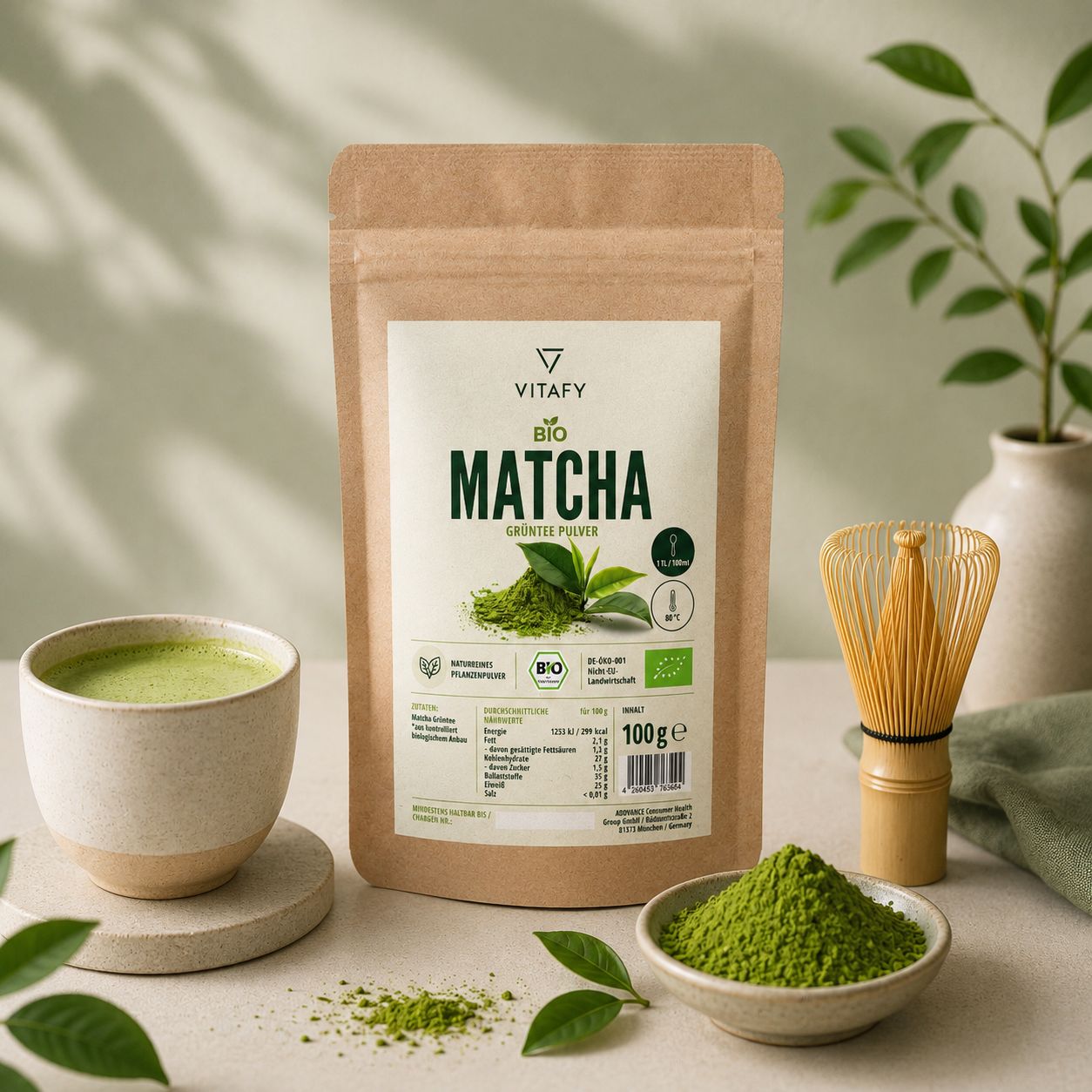 Bio Matcha Grünteepulver (100g)