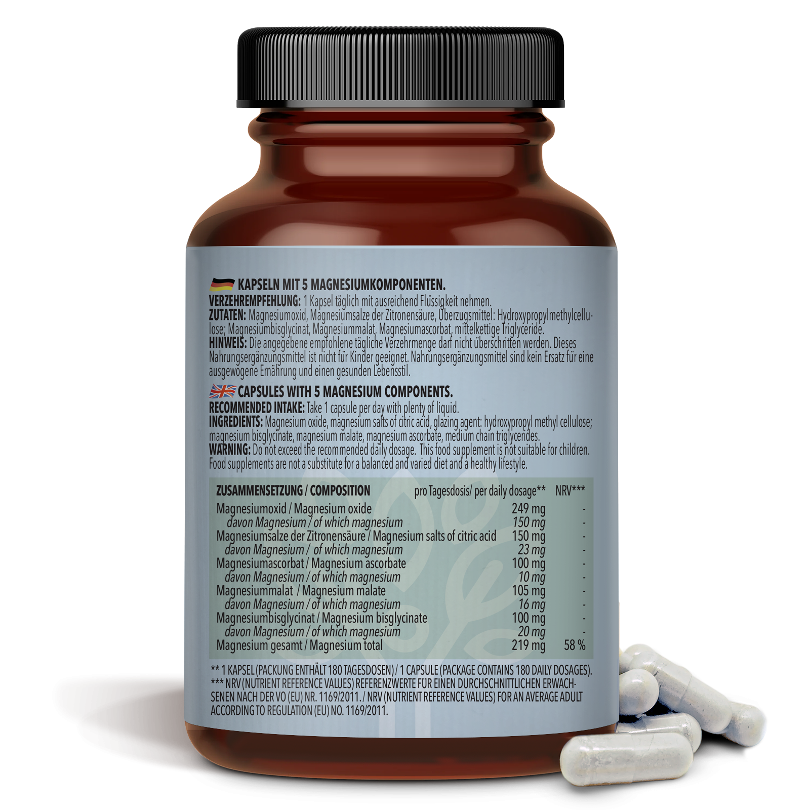 3 x Magnesium Komplex (3 x 180 Kapseln)