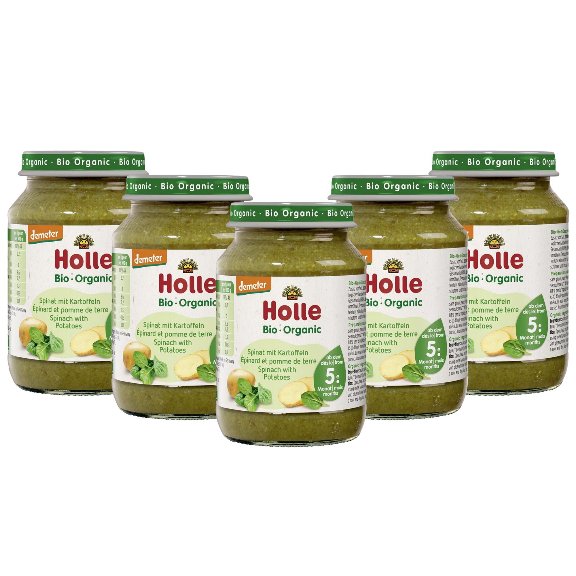 Spinat mit Kartoffeln Demeter ab dem 5. Monat (6x190g)