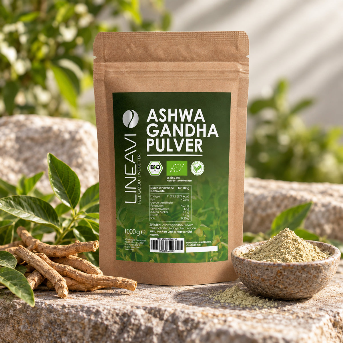 Bio Ashwagandhapulver (1000g)