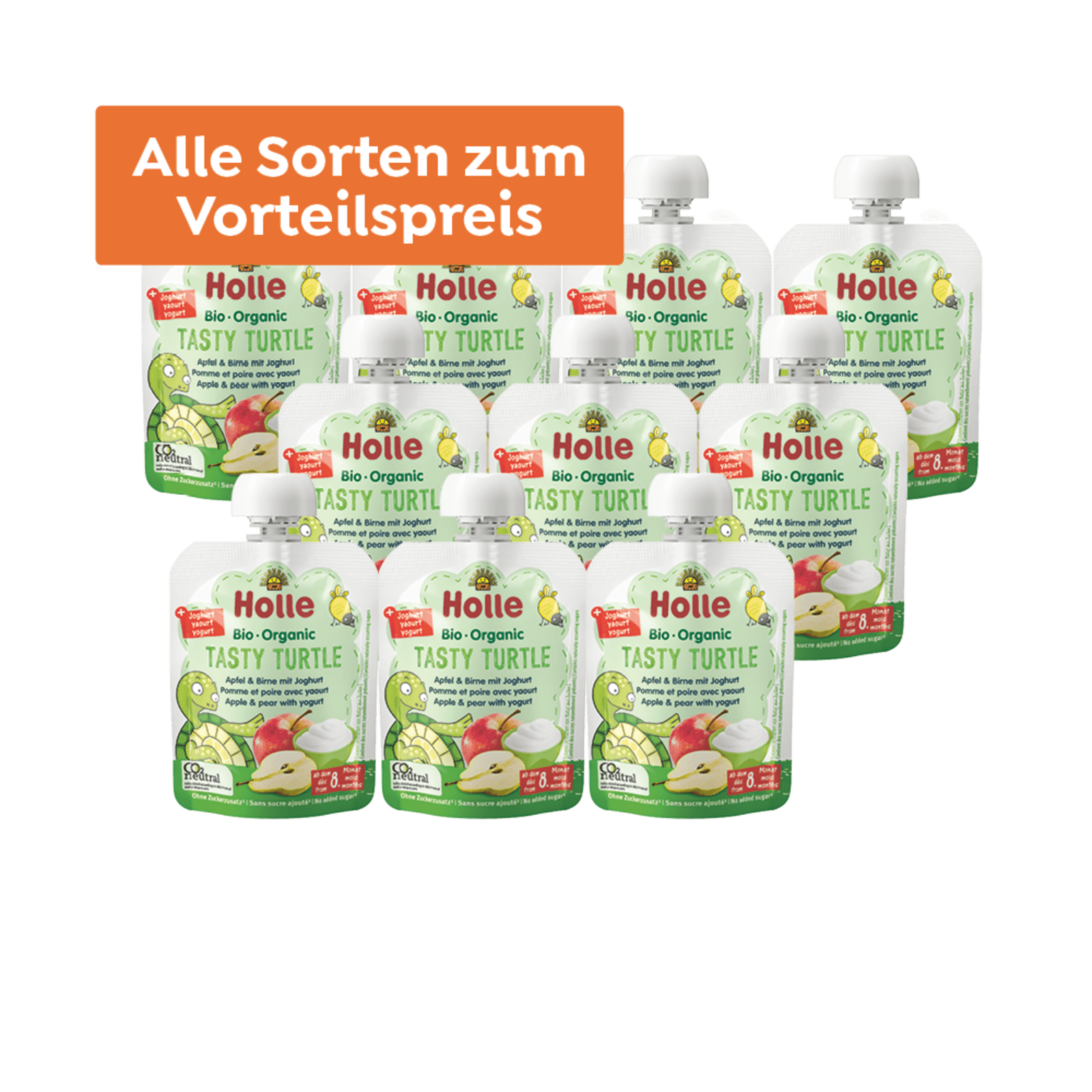 Bio Pouchy mit Joghurt ab dem 8. Monat (10x85g)