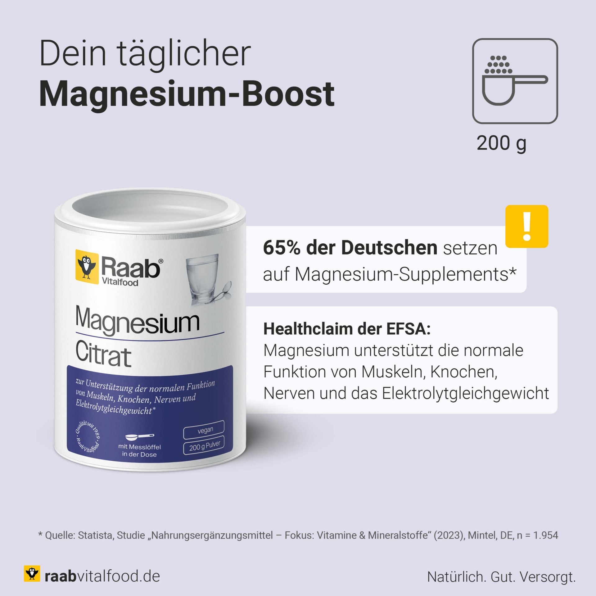 Magnesiumcitrat Pulver (200g)