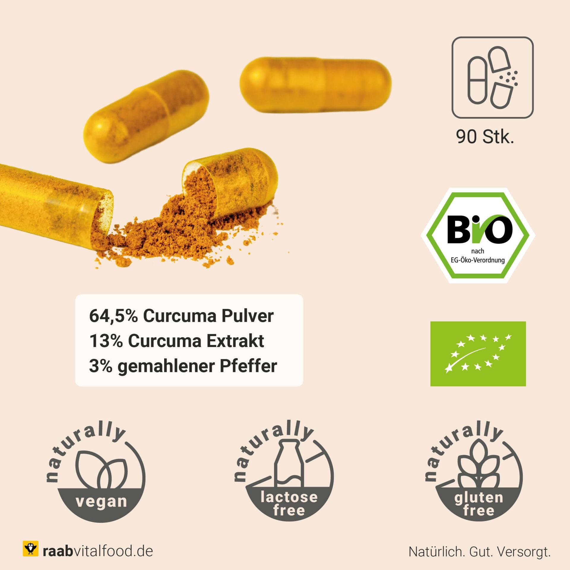 Curcuma Extrakt bio (90 Kapseln)
