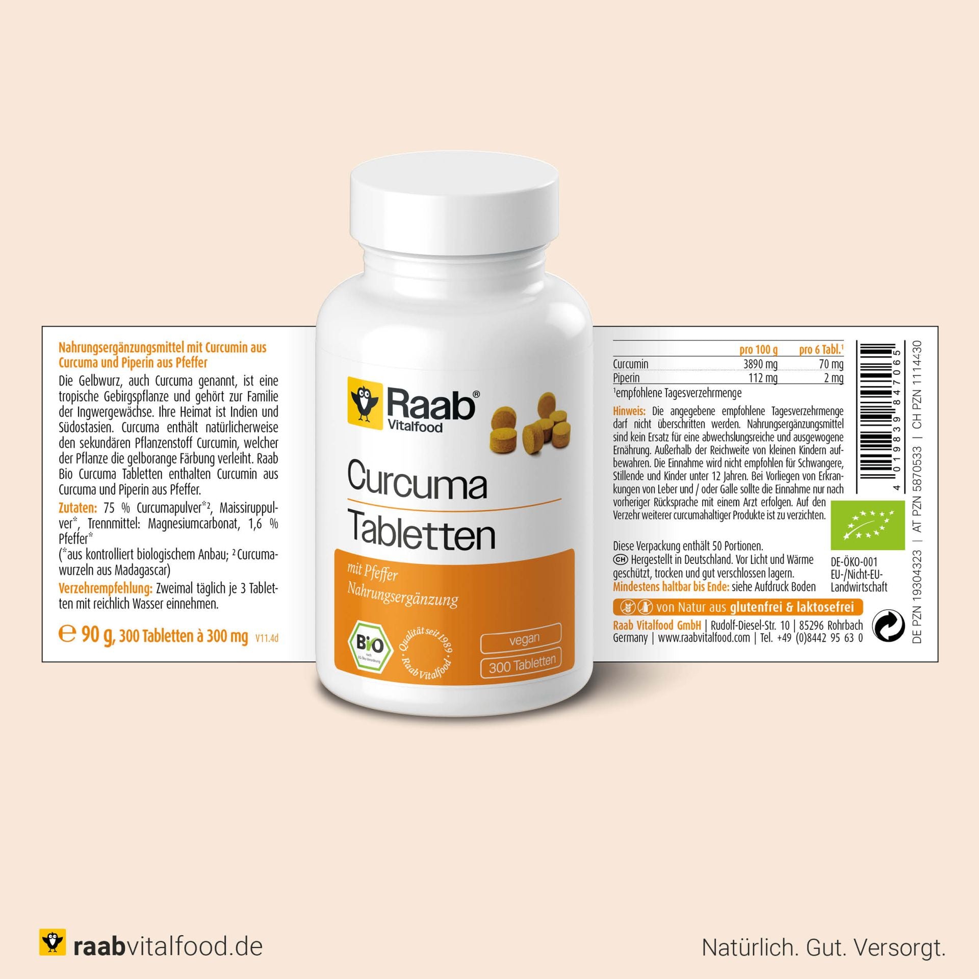 Bio Curcuma (300 Tabletten)