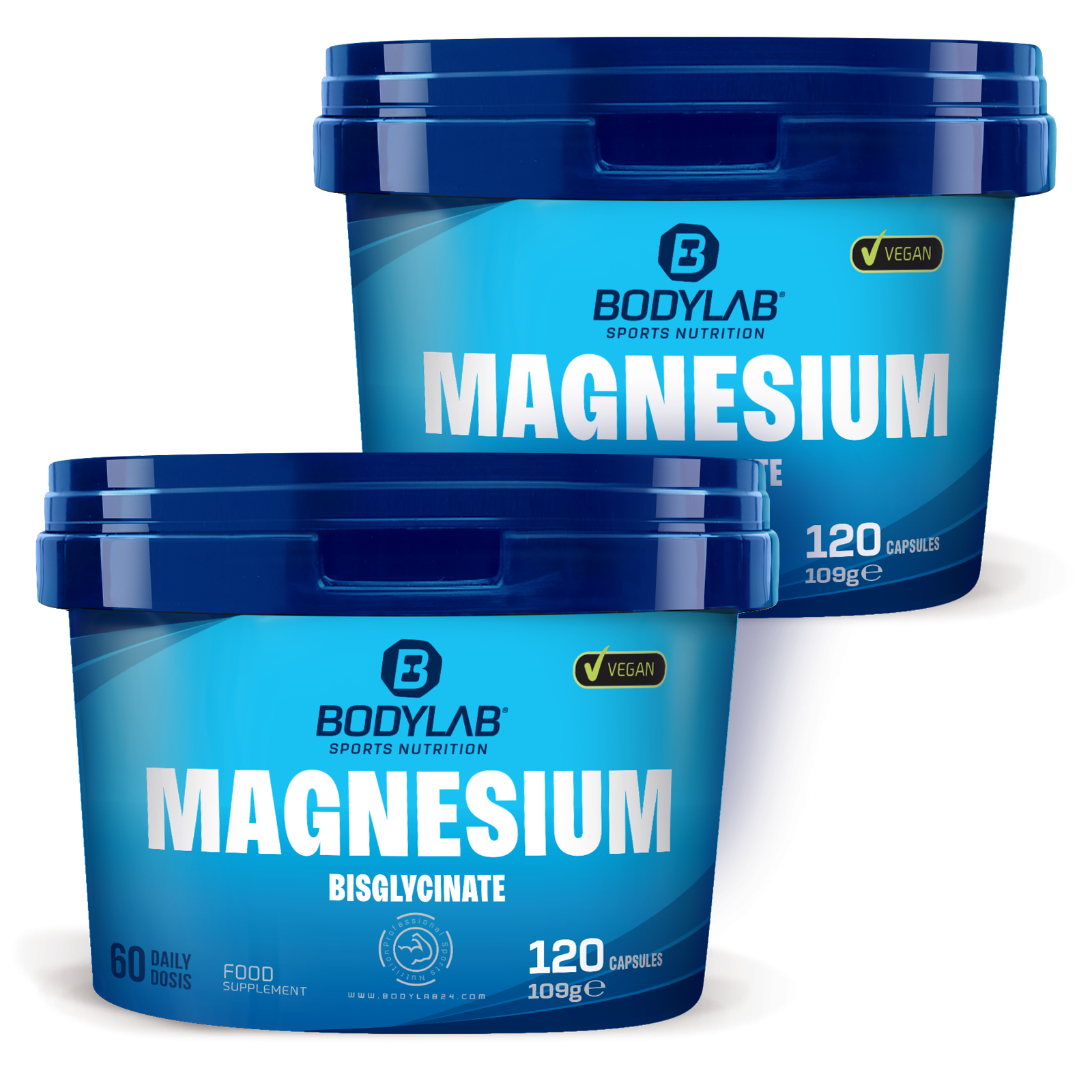 2 x Magnesium Bisglycinate (120 Kapseln)