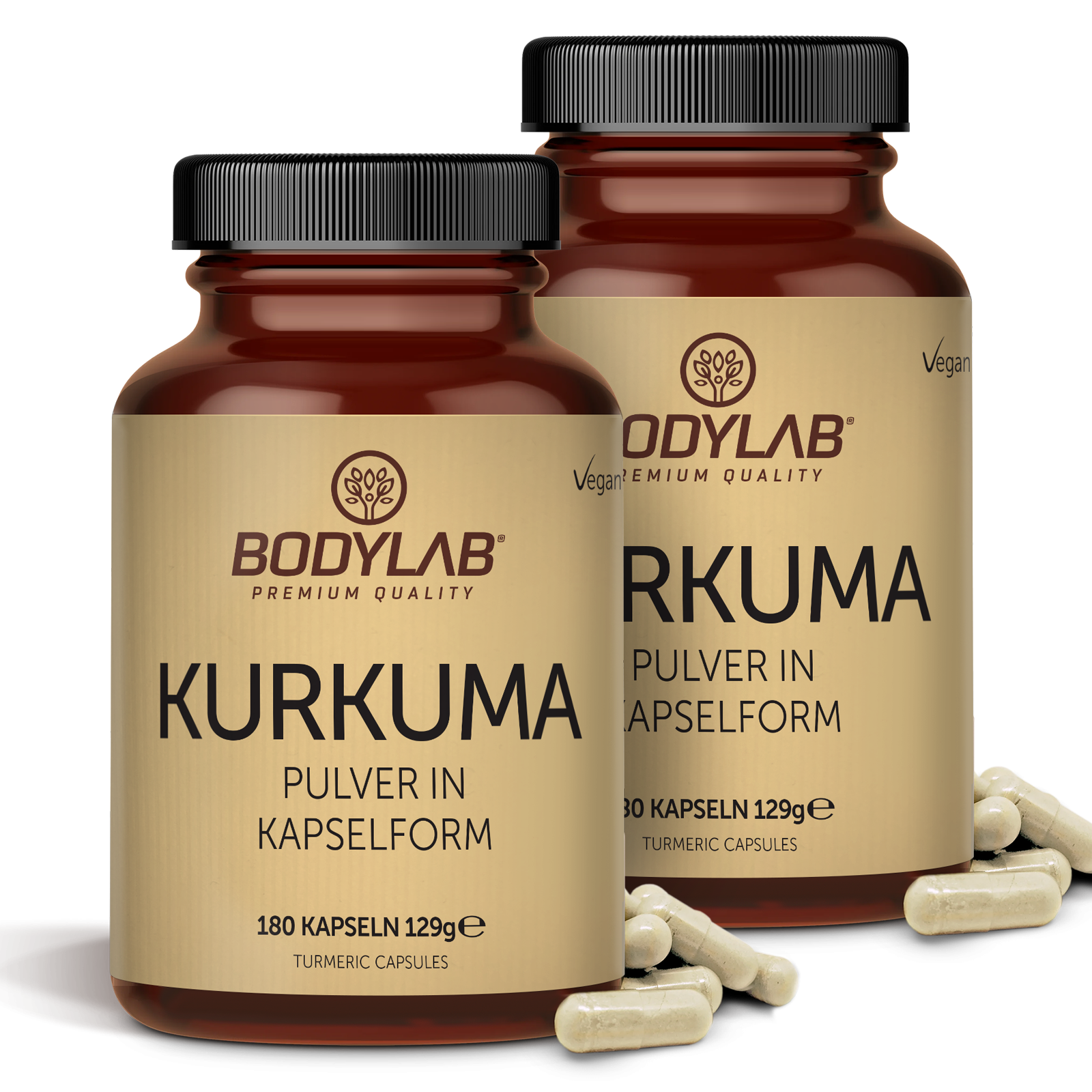 2 x Kurkuma Pulver in Kapselform (2 x 180 Kapseln)