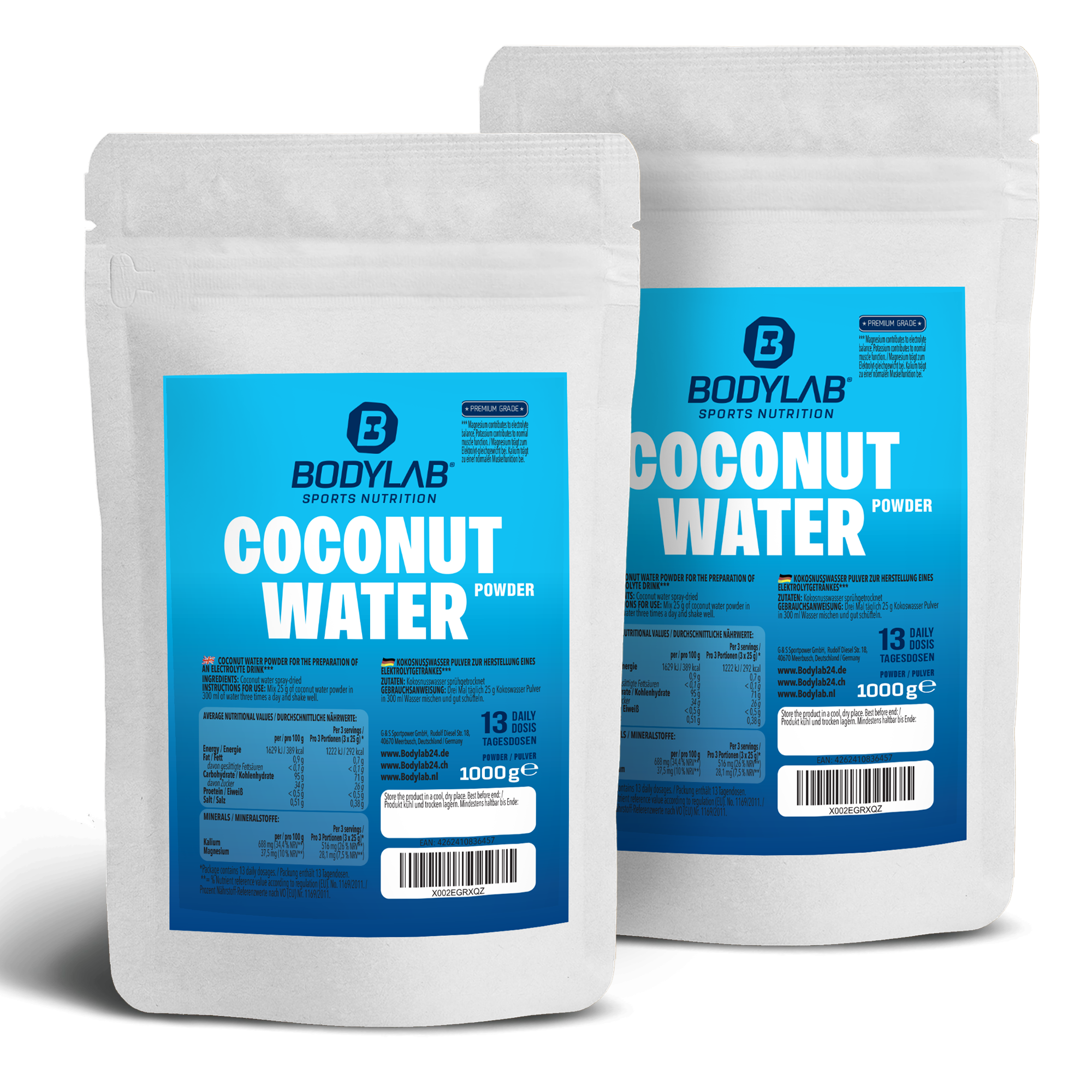 2 x Coconut Water Powder (2 x 1000g)