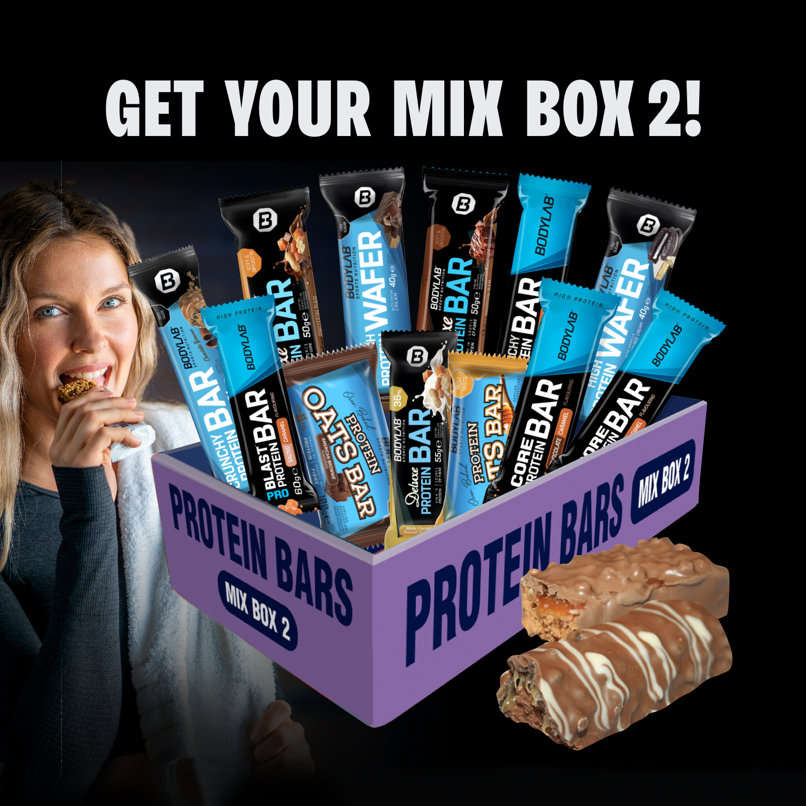 Protein Bar MIX BOX 2 (12x40g-100g)