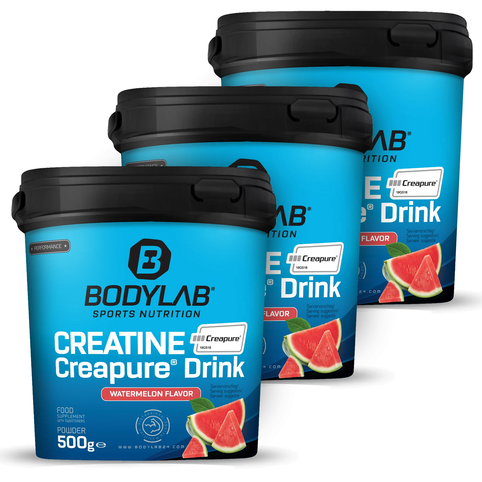 3 x Creatine Creapure® Drink (je 500g)