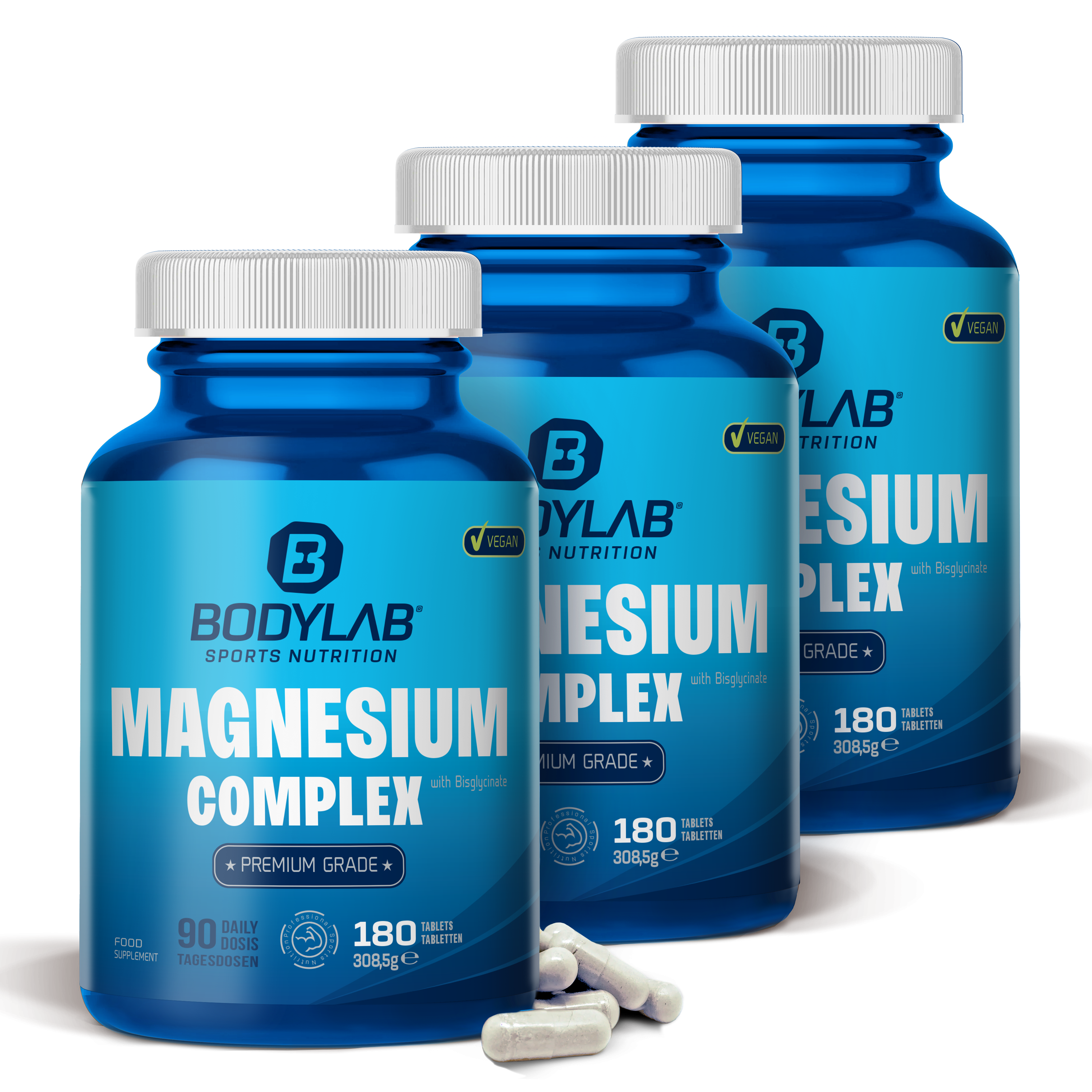 3 x Magnesium Complex (je 180 Tabletten)