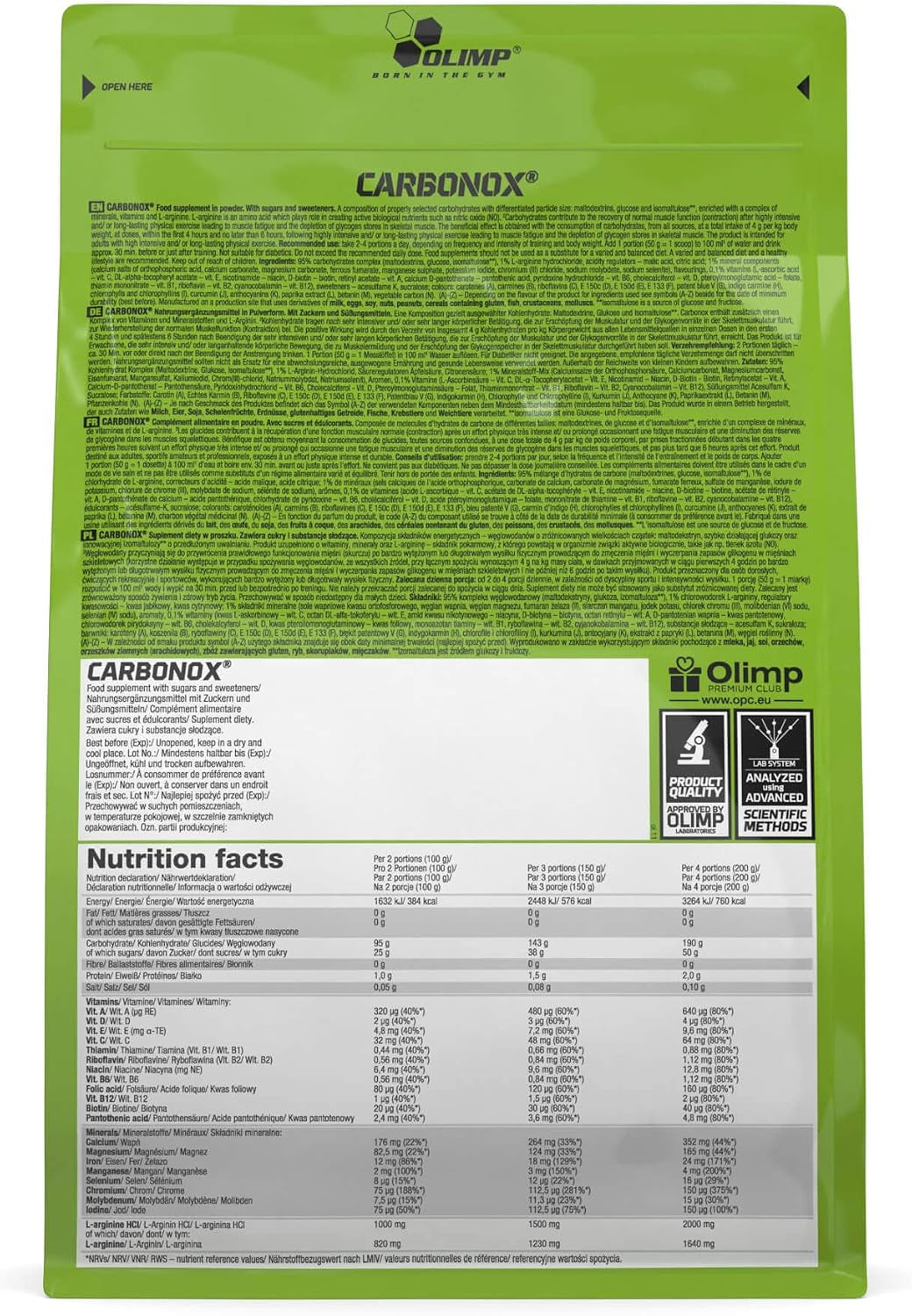 CarboNox (1000g) Grapefruit