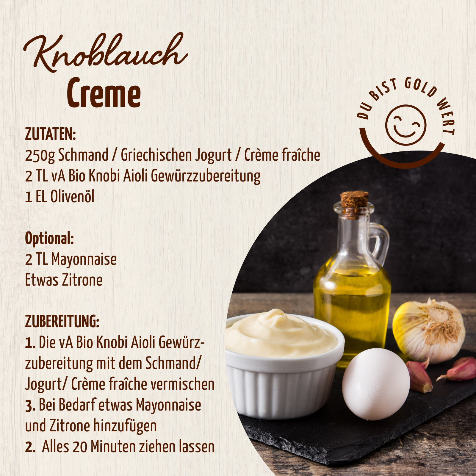 Knobi-Aioli Gewürzzubereitung Bio (100g)