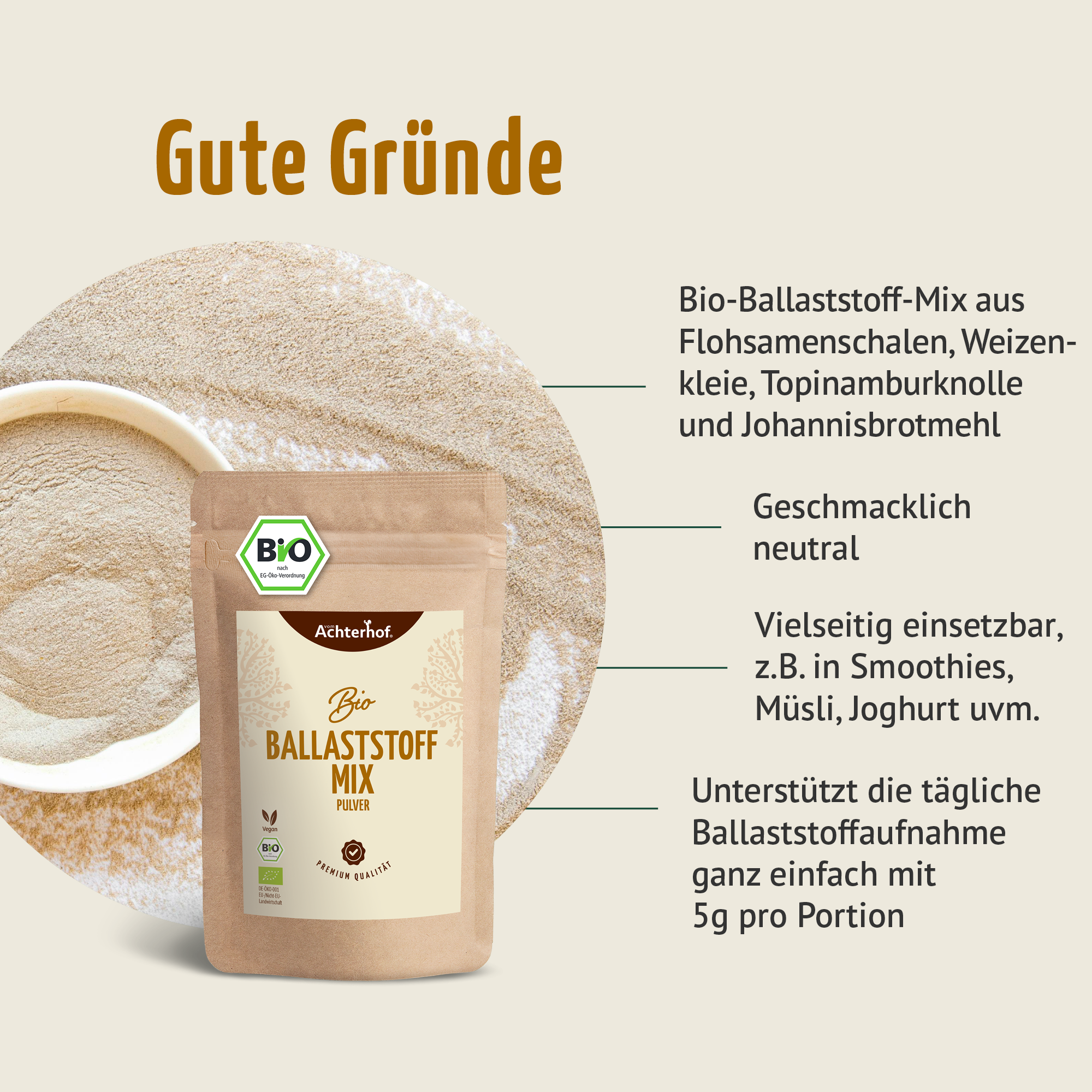 Bio Ballaststoff Mix (100g)