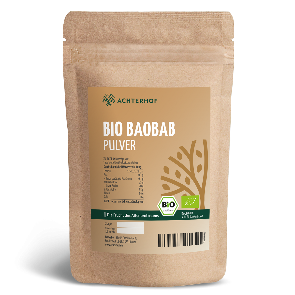 Baobab Pulver Bio (1000g)