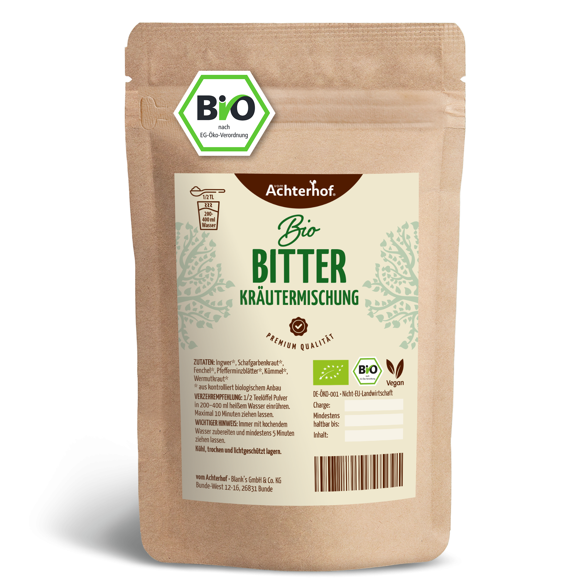 Bio Bitter Kräutermischung (250g)
