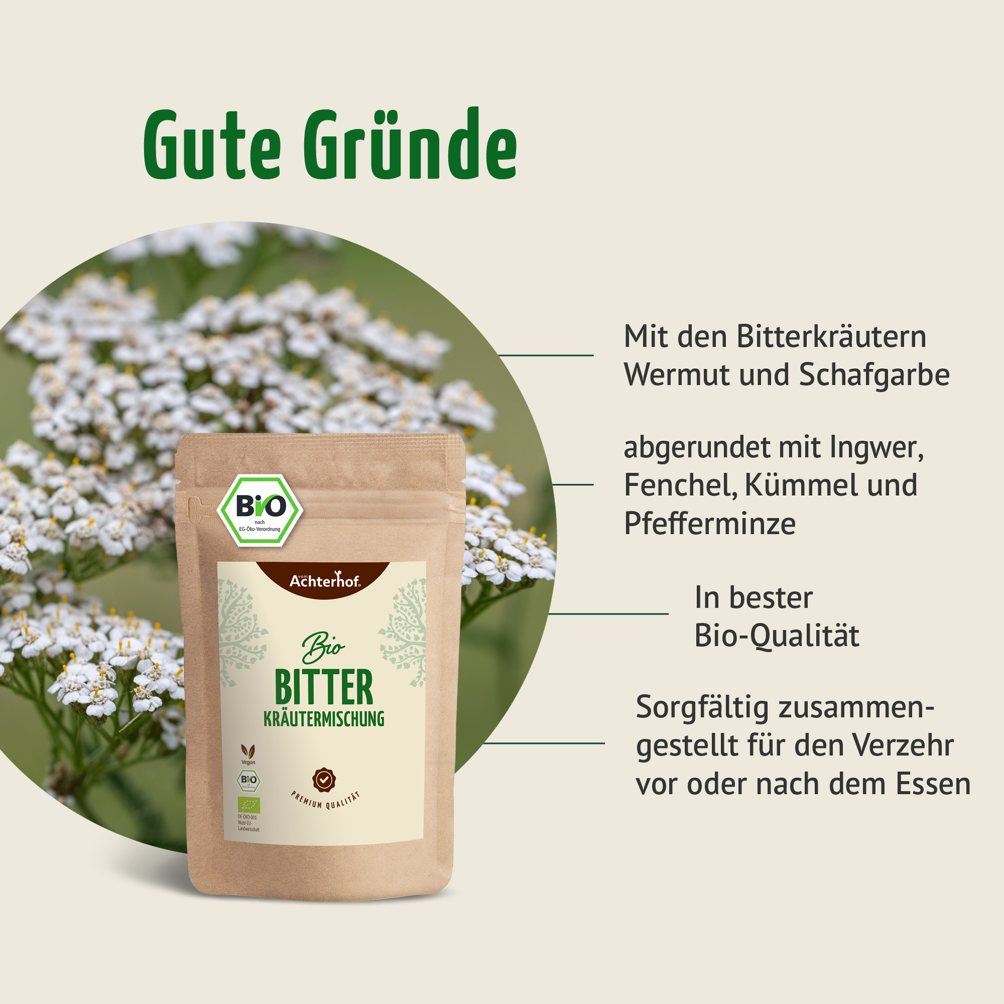 Bio Bitter Kräutermischung gemahlen (250g)