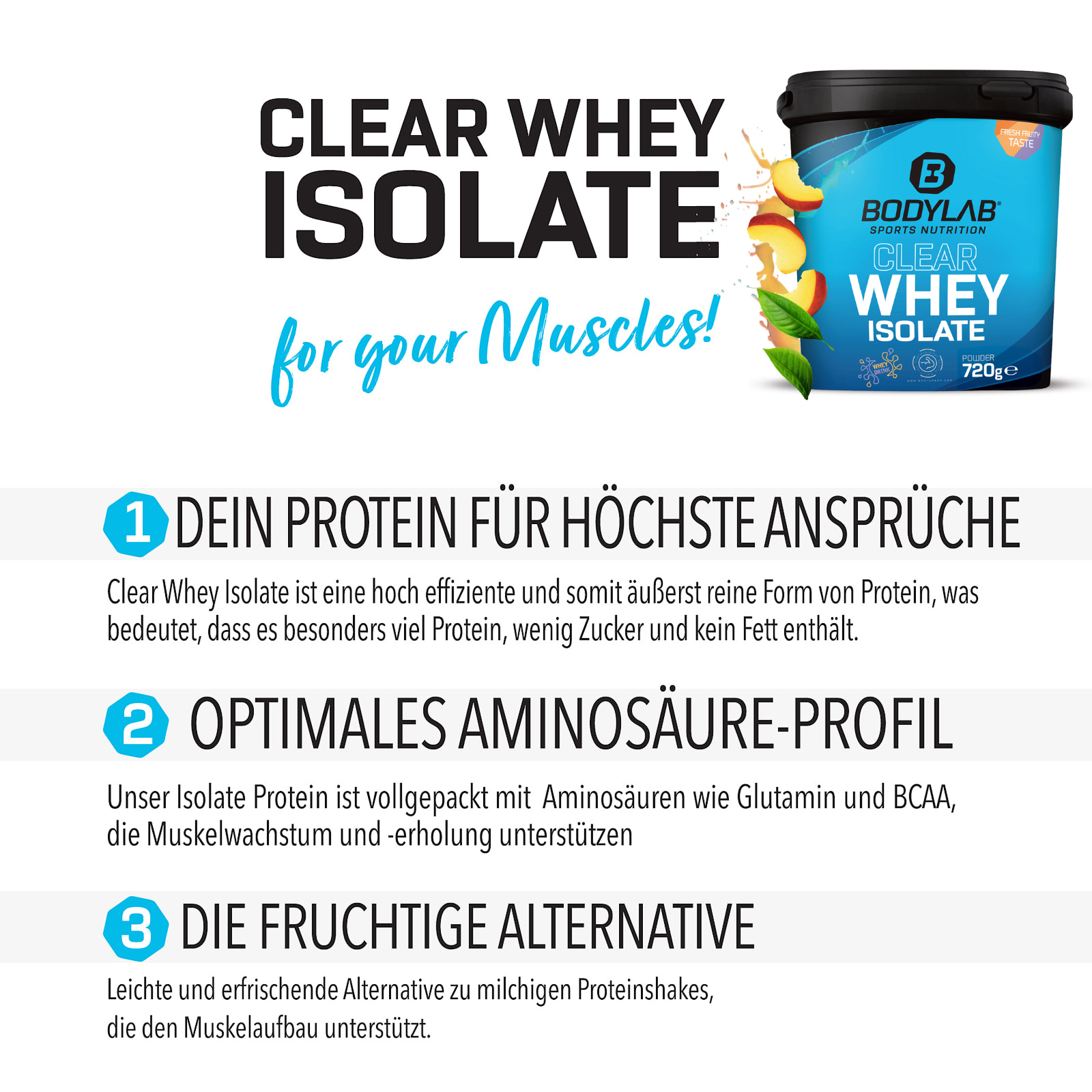 2 x Clear Whey Isolate (je 720g)