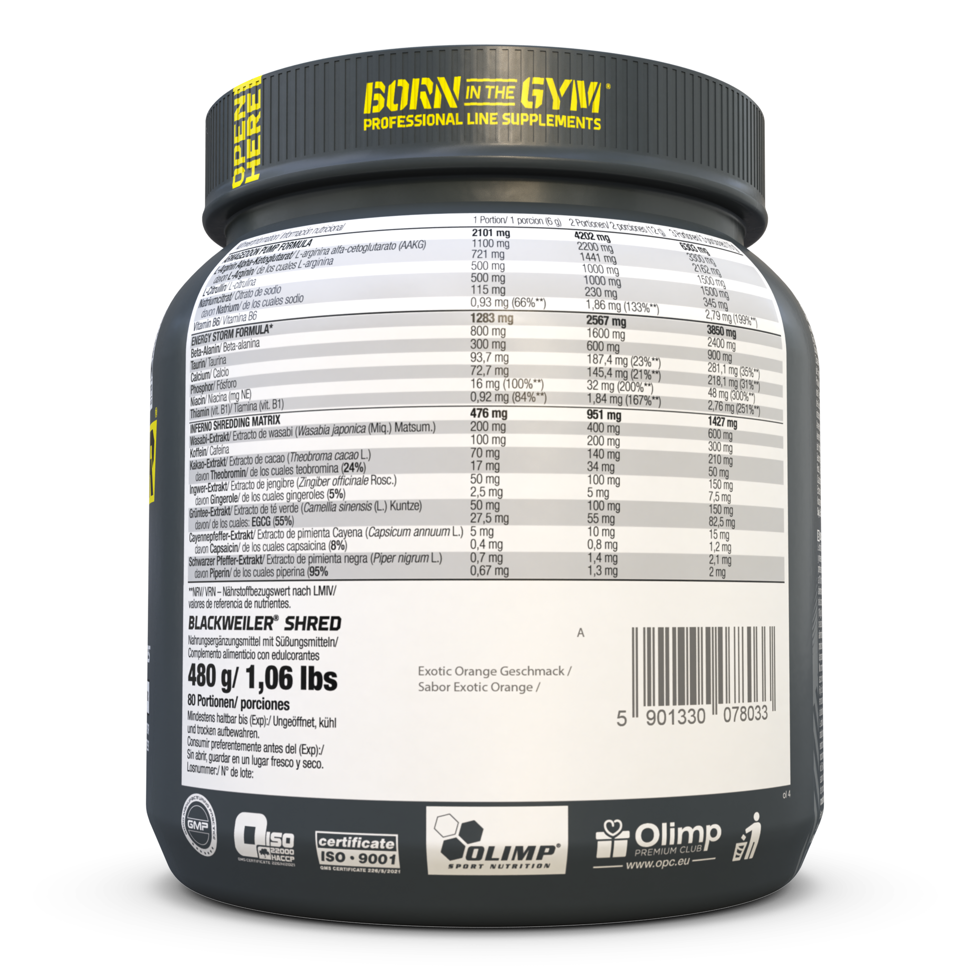 Blackweiler Shred Exotic Orange (480g)