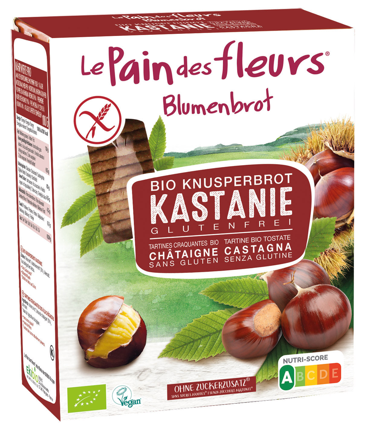 Blumenbrot Kastanie bio (150g)