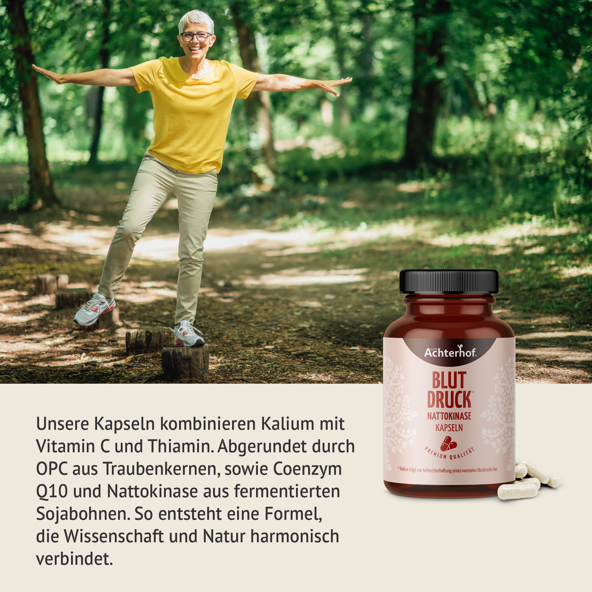 Blutdruck Nattokinase Kapseln (150 Kapseln)