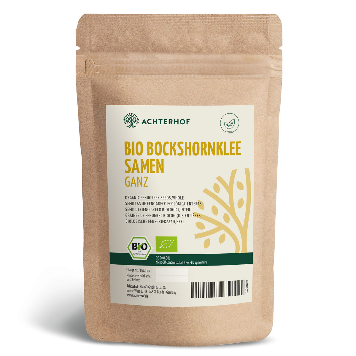 Bockshornkleesamen ganz Bio (250g)