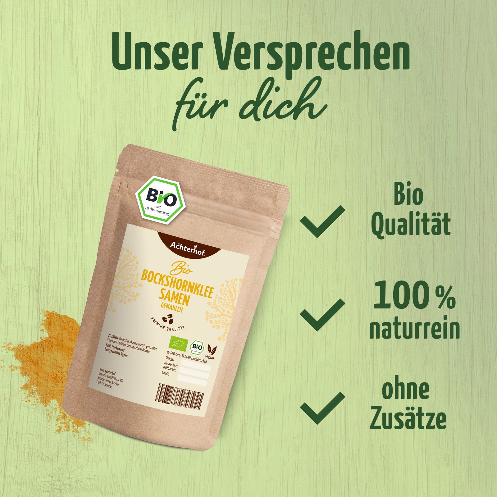 Bockshornkleesamen gemahlen Bio (1000g)