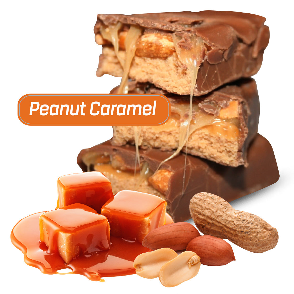 Peanut-Caramel Protein Bar (12x55g)