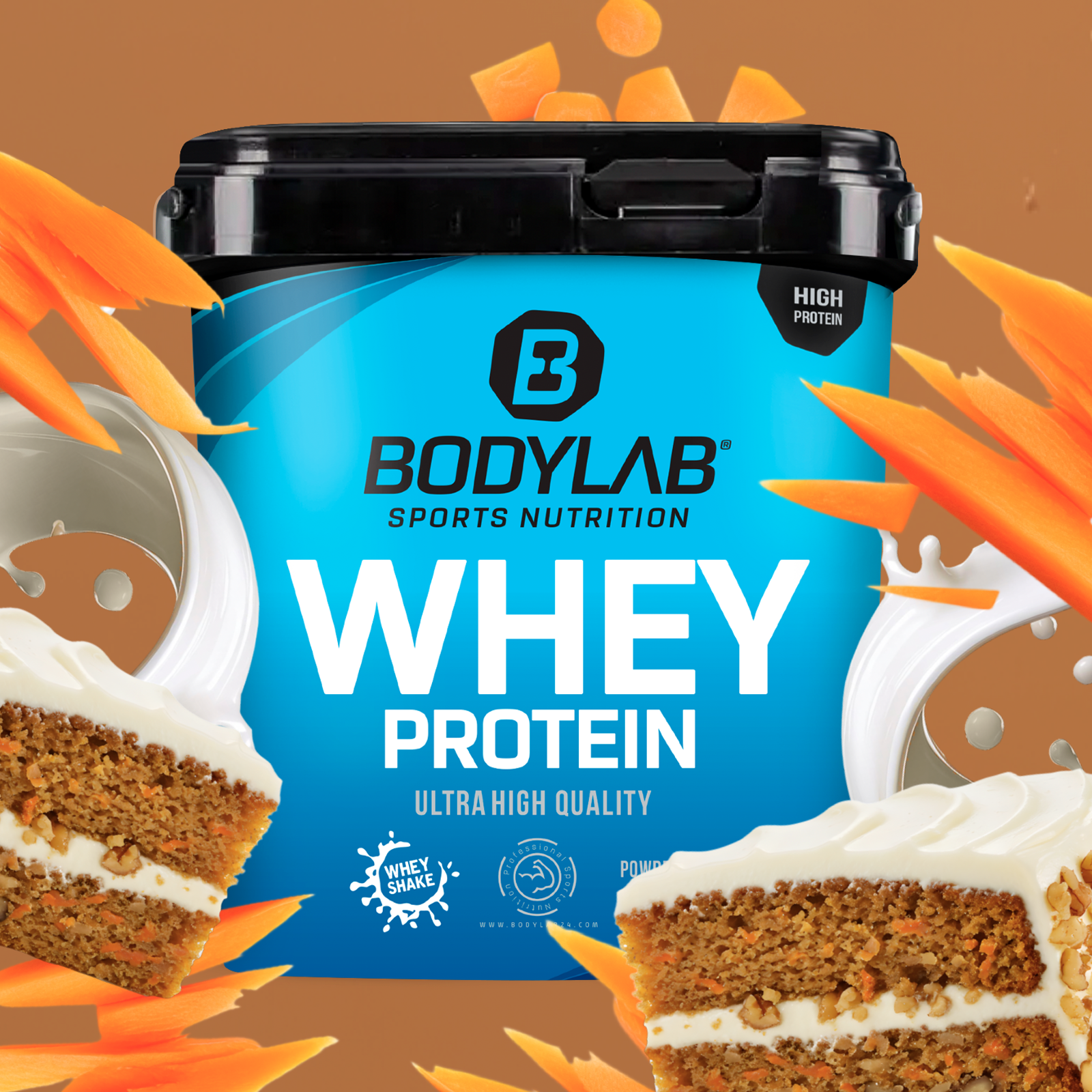 Whey Protein - SALE (2000g) Chunky Karottenkuchen (carrot cake)