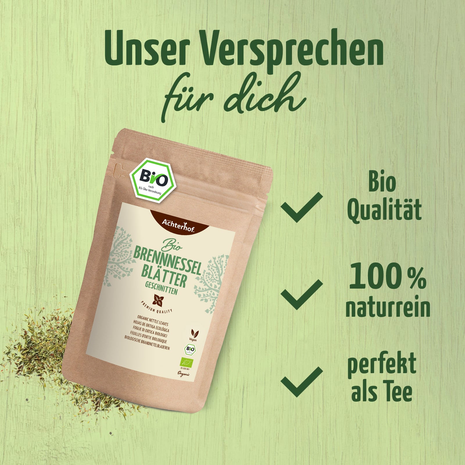 Brennnesselblätter geschnitten Bio (250g)