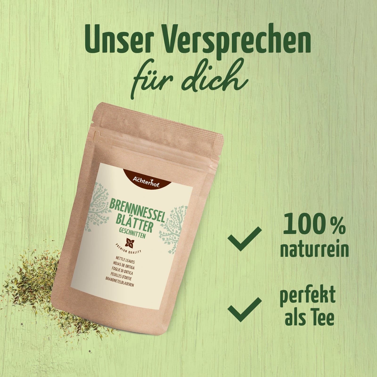 Brennnesselblätter geschnitten (250g)
