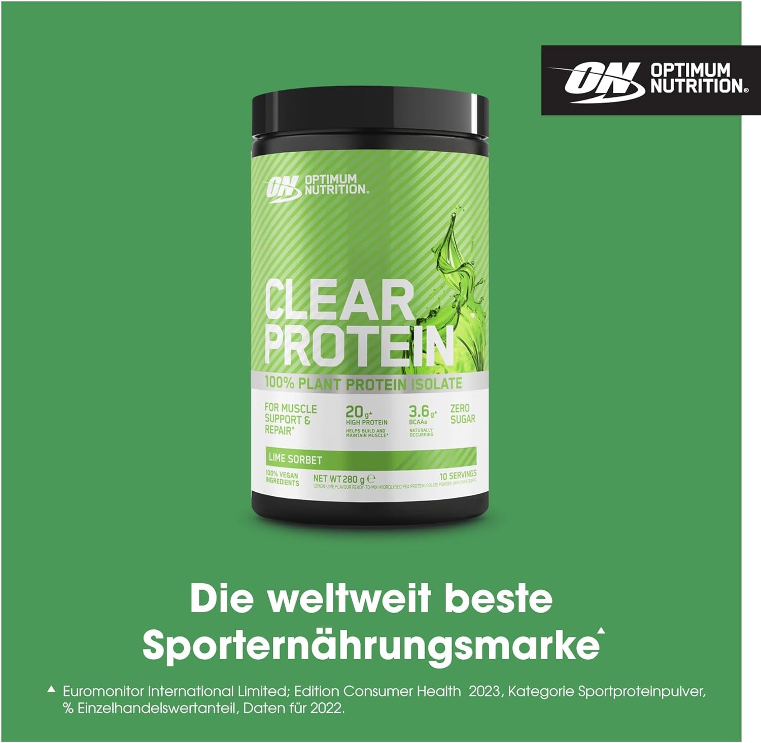 Clear Protein 100% Plant Protein Isolate (280g)