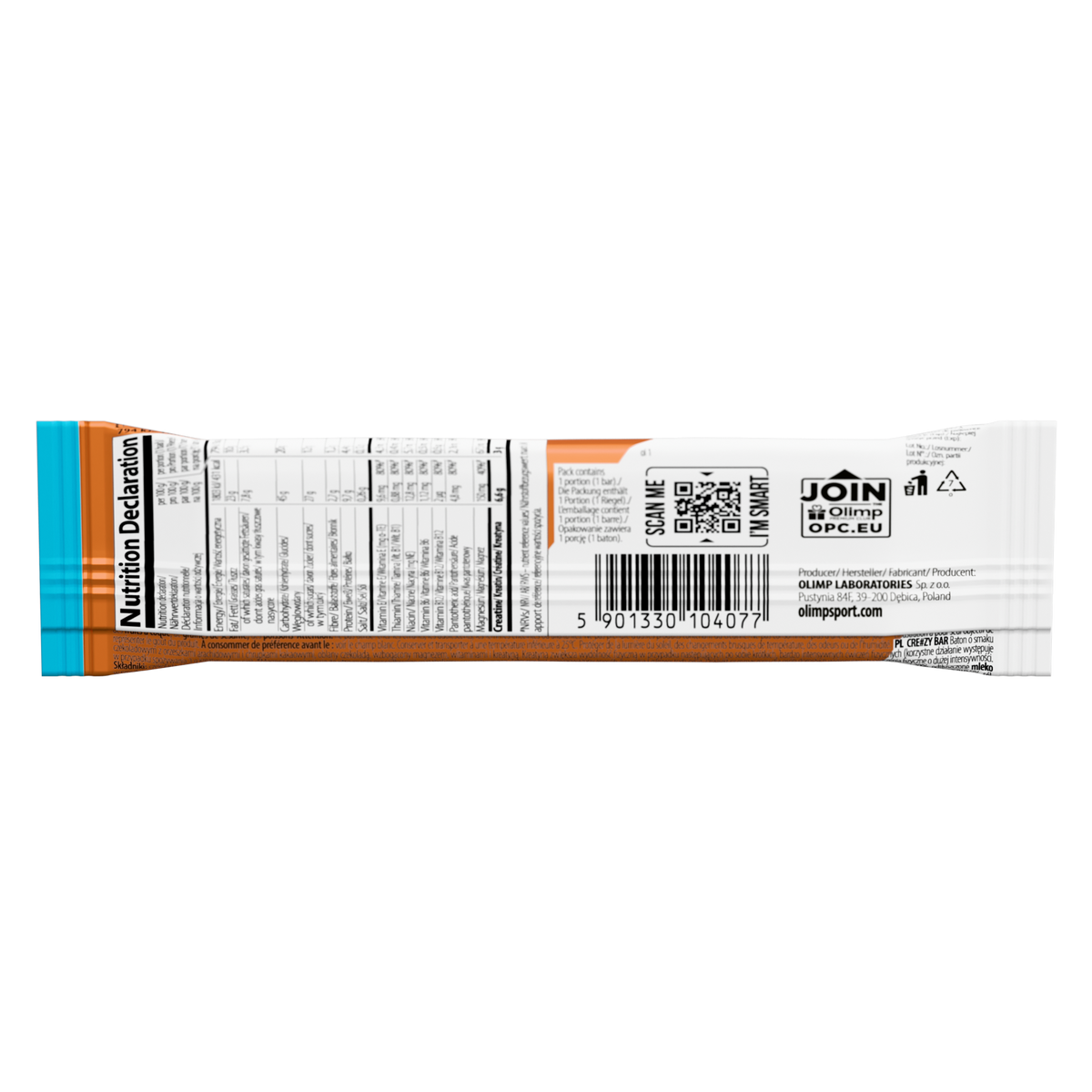 CRE#ZY Bar (45g) Intense Dark Chocolate