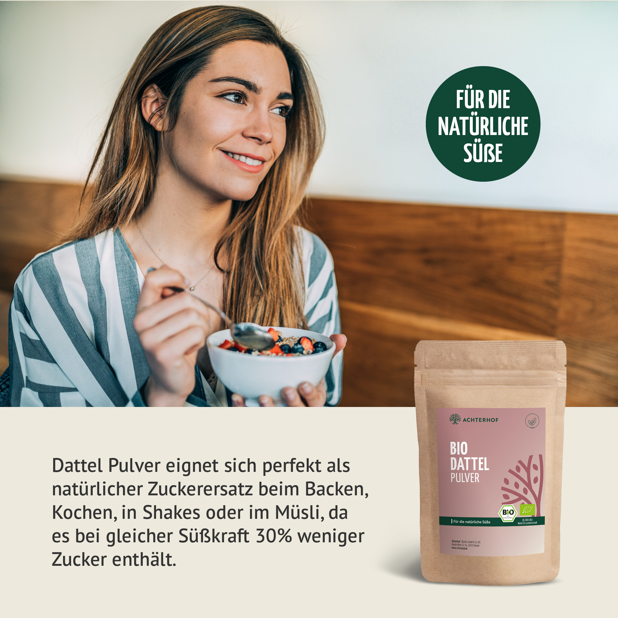 Bio Dattel Pulver (250g)