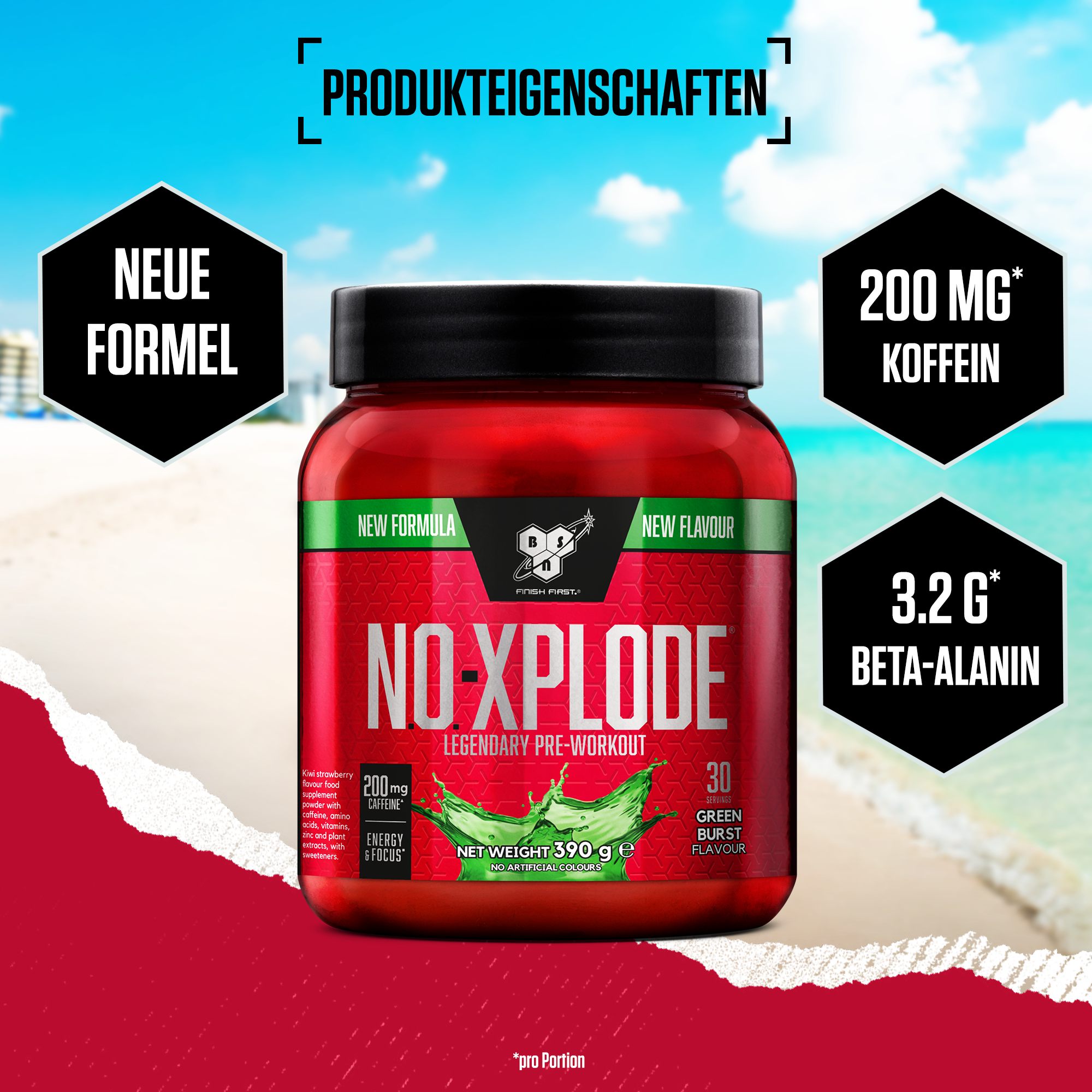 #Geschmack_Green Burst (Kiwi Strawberry)