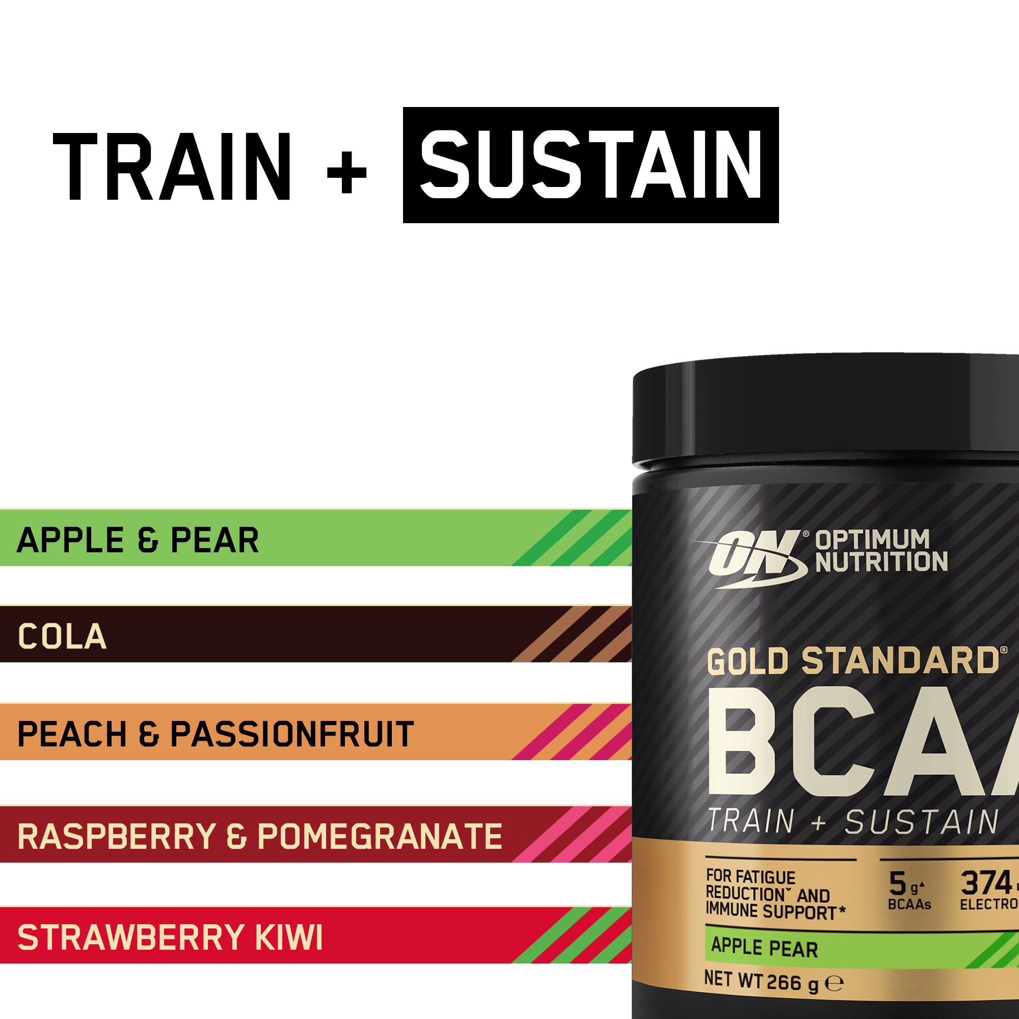 Gold Standard BCAA Train&Sustain (266g)