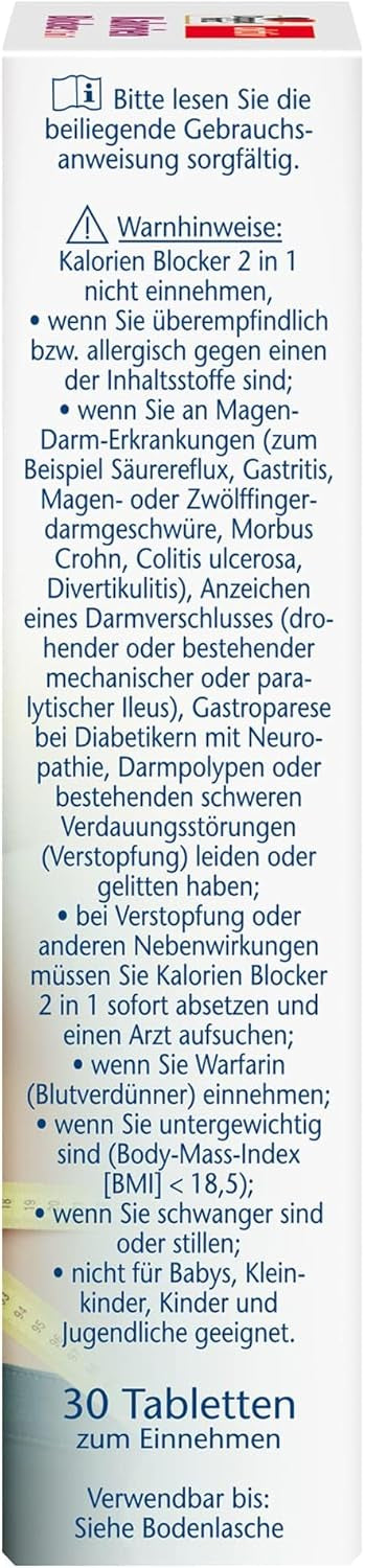 Kalorien Blocker 2 in 1 (30 Tabletten)