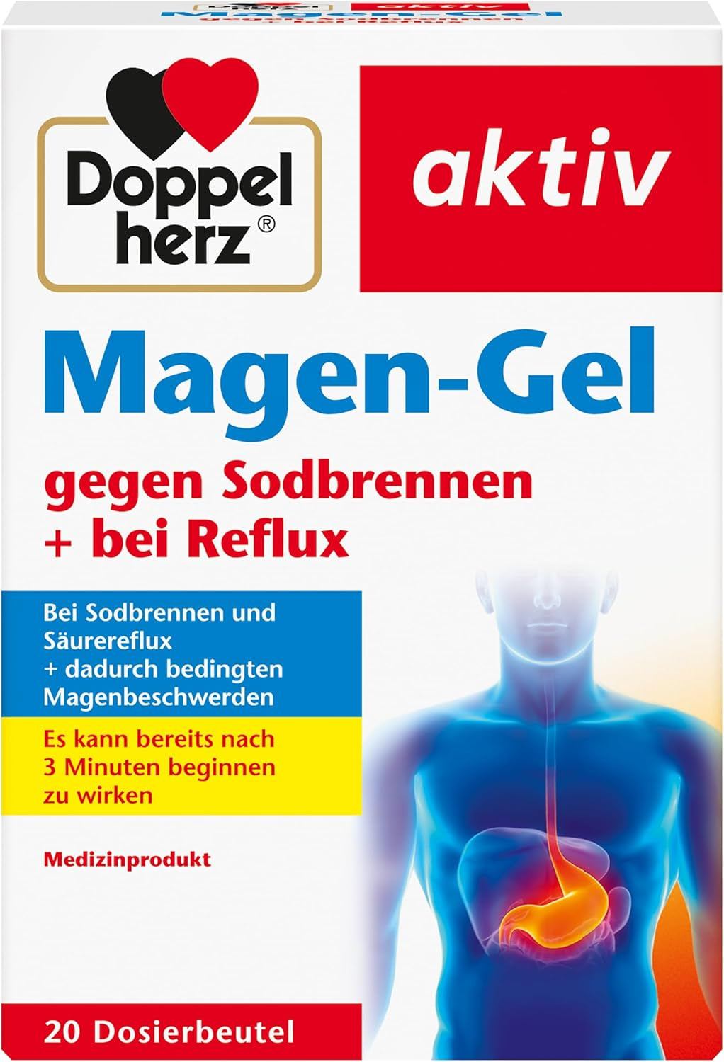Magen-Gel gegen Sodbrennen + bei Reflux (20x10ml)