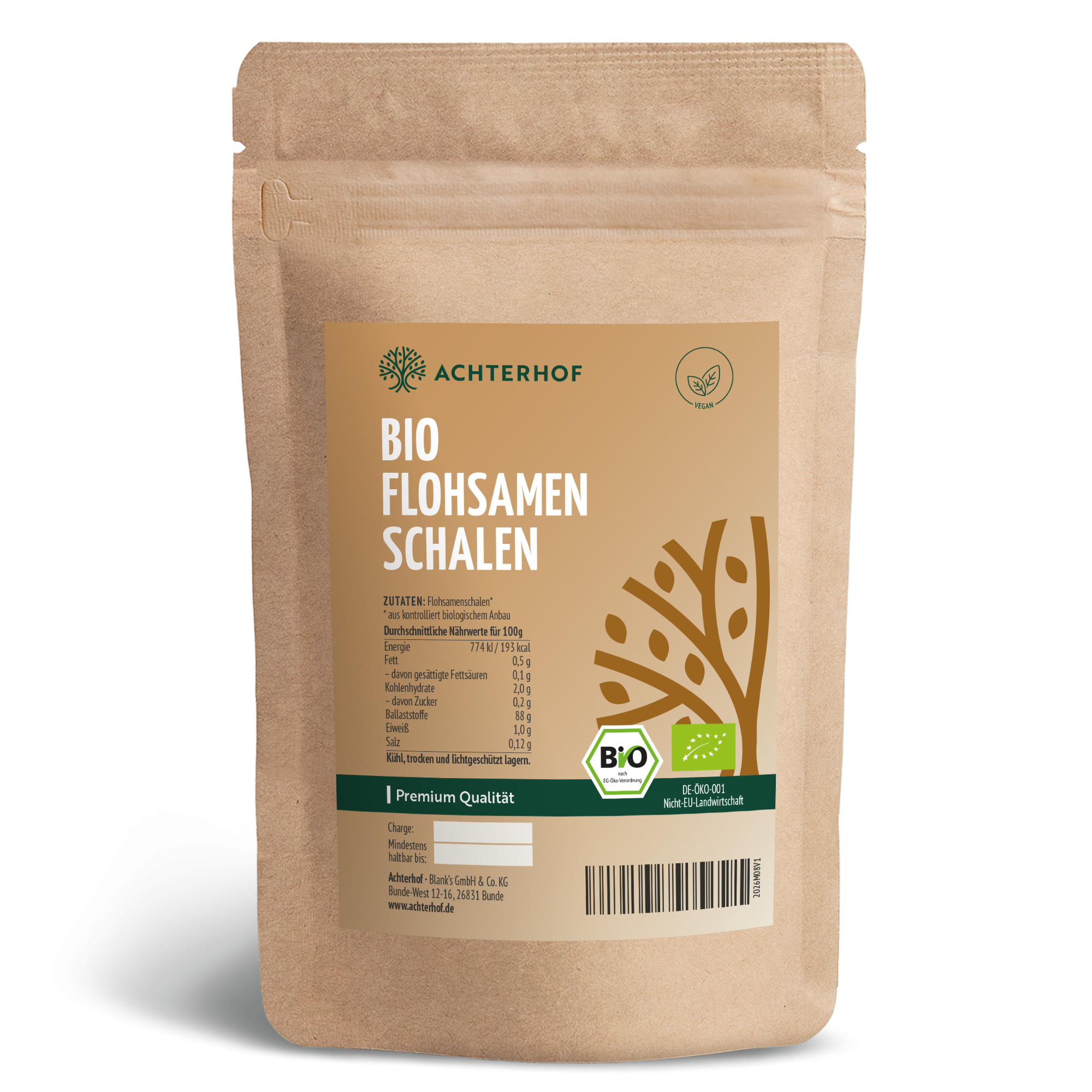 Flohsamenschalen Bio (200g)