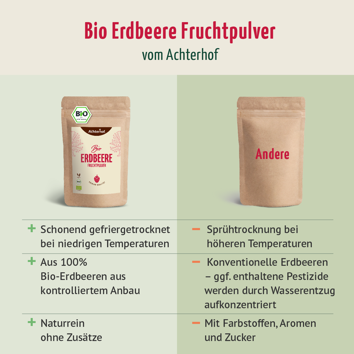 Bio Erdbeere Fruchtpulver (100g)