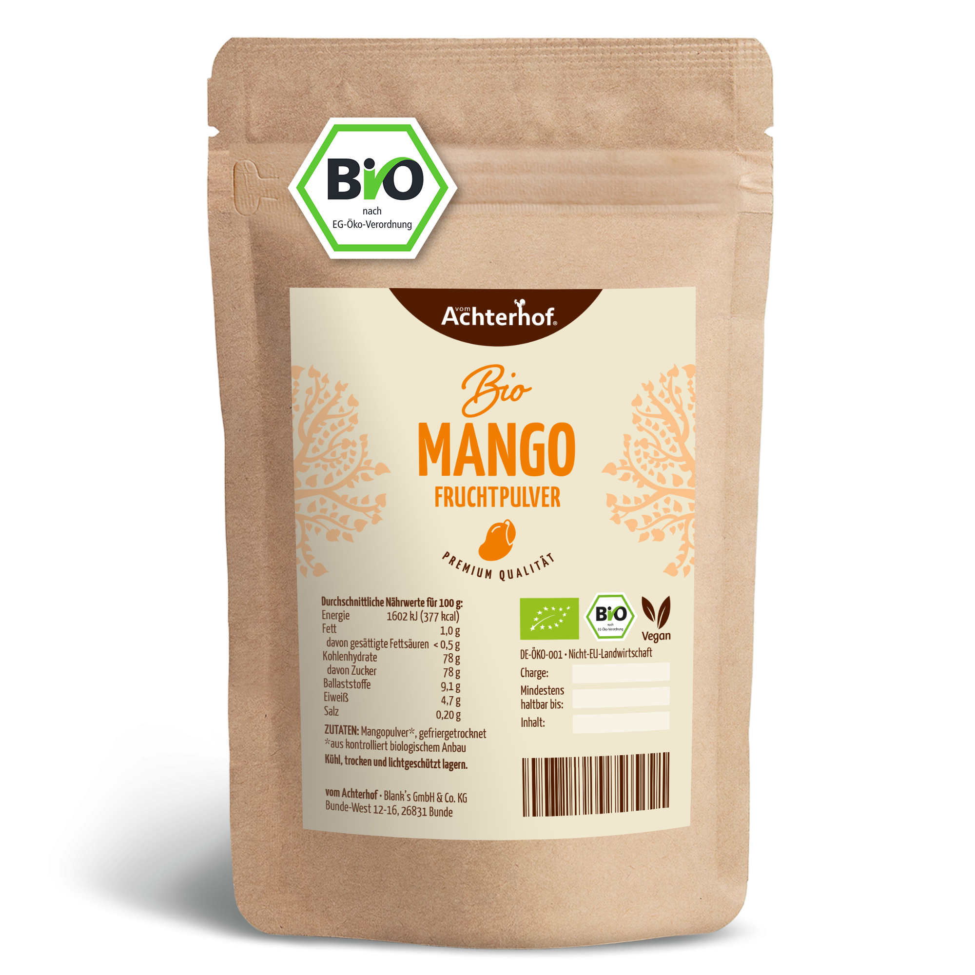 Bio Mango Fruchtpulver (250g)