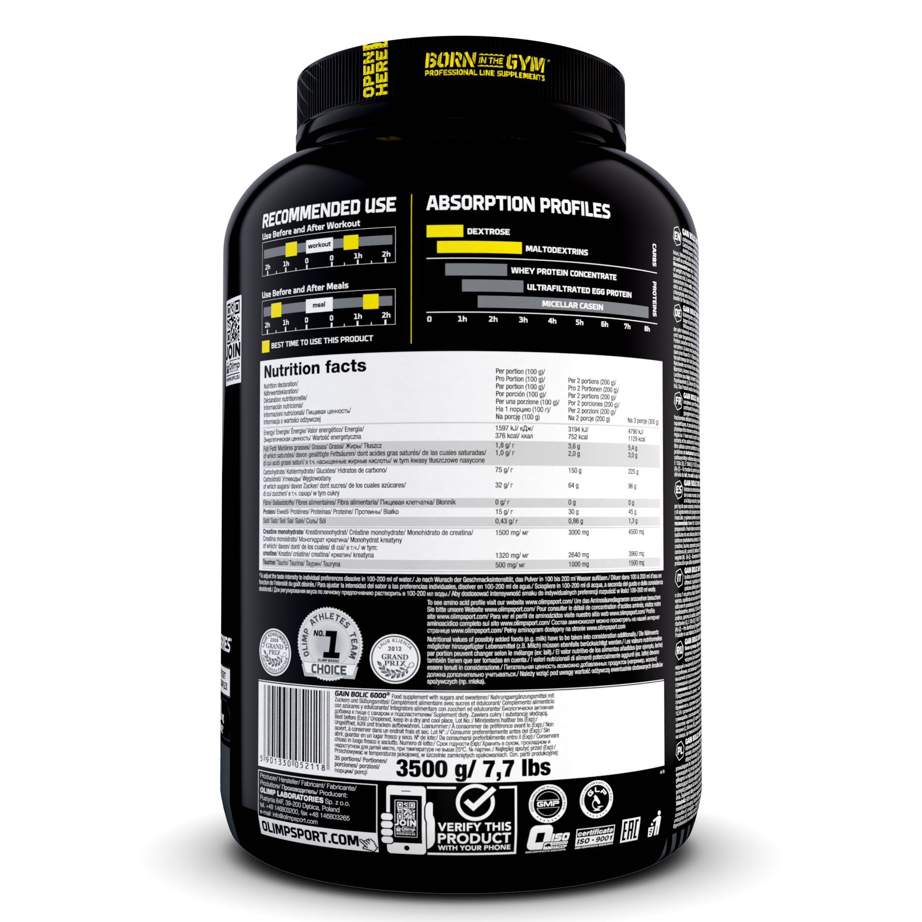 Gain Bolic 6000 (3500g) Vanille