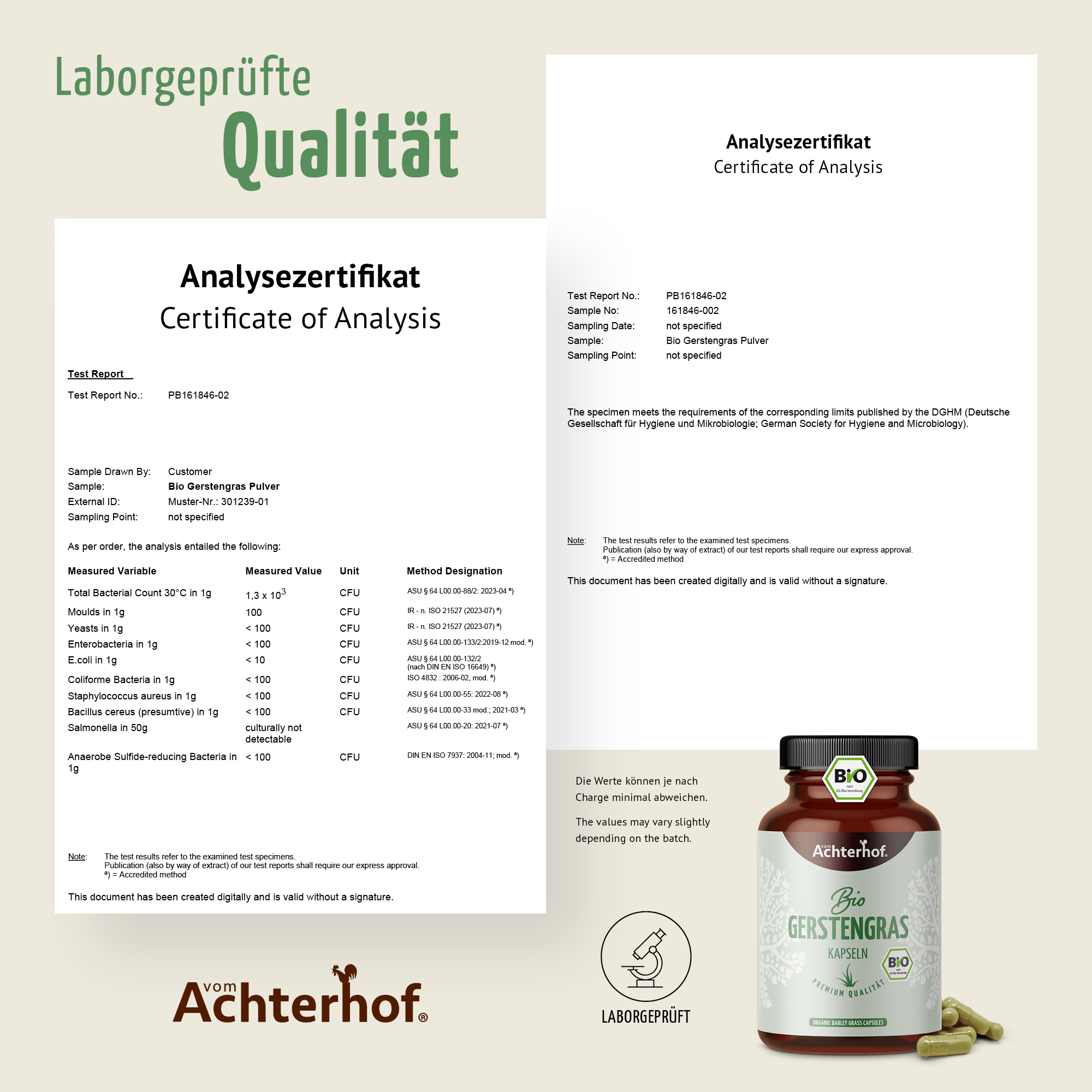 Bio Gerstengras Kapseln (180 Kapseln)