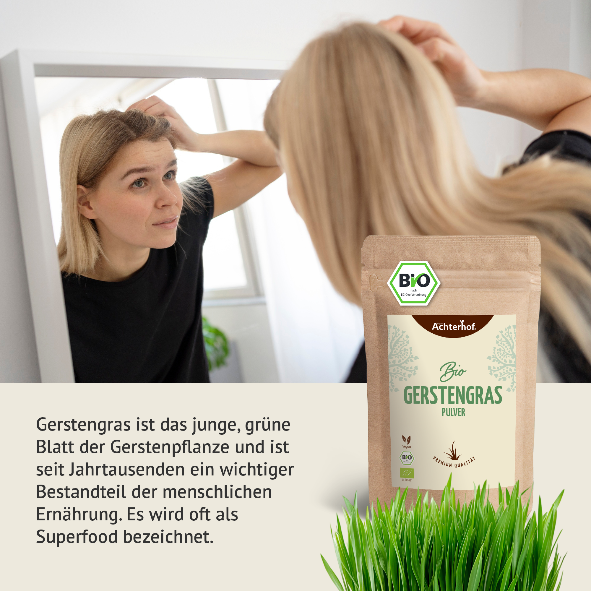 Bio Gerstengras Pulver (1000g)
