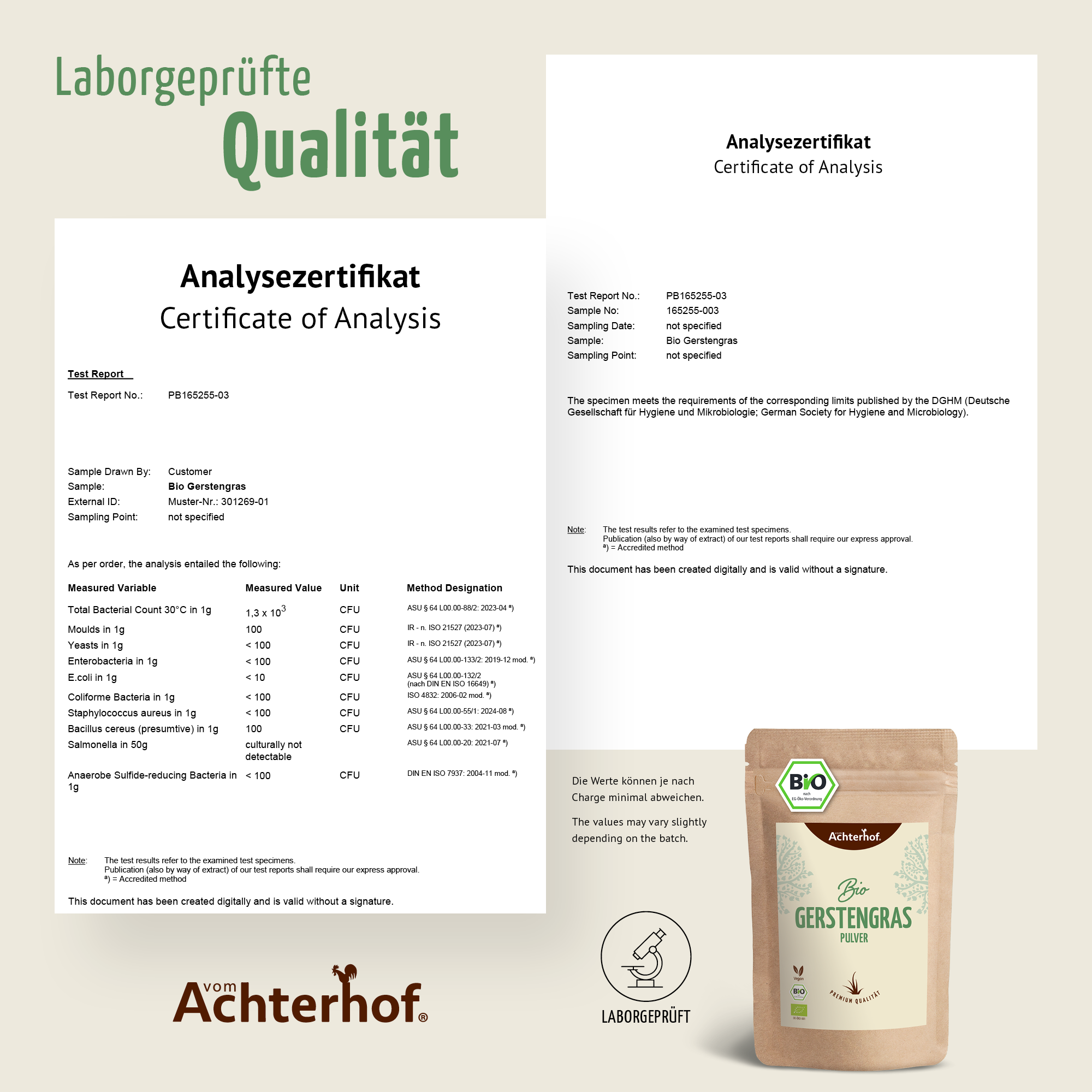 Bio Gerstengras Pulver (500g)