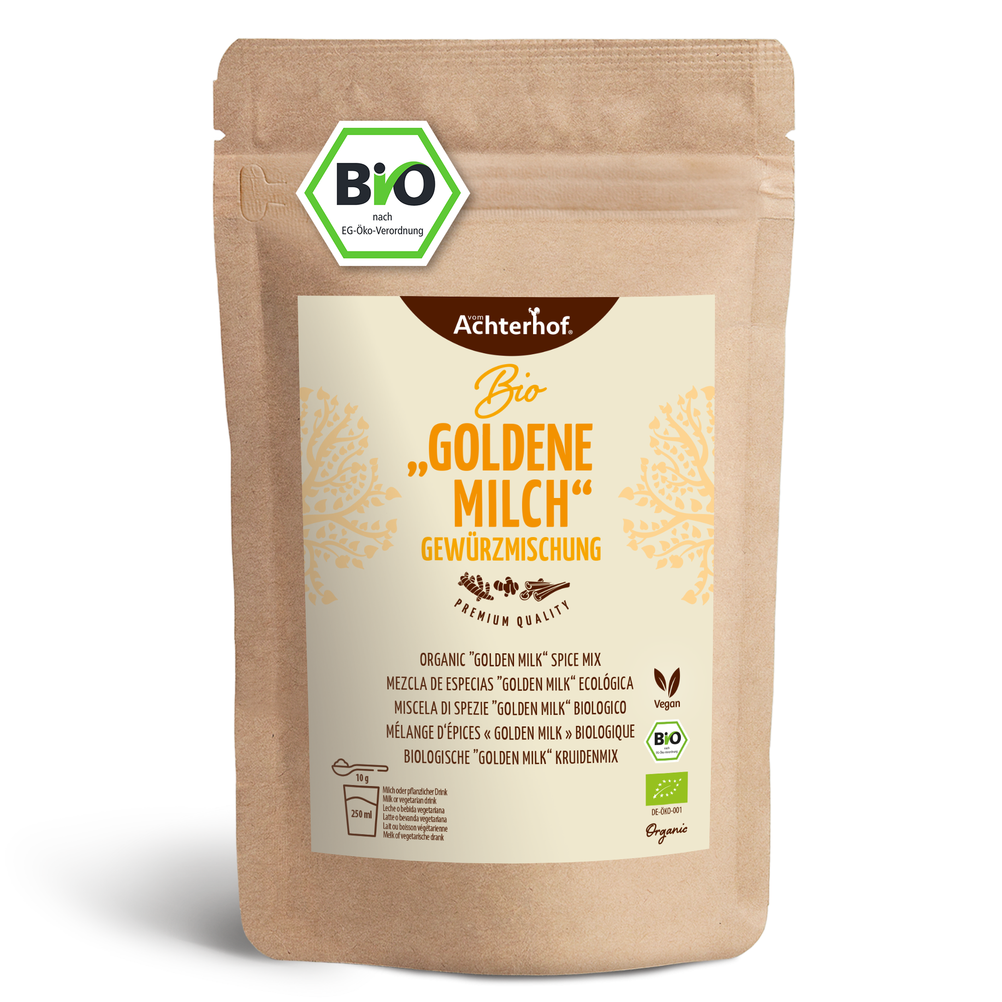 Goldene Milch Gewürzmischung Bio (500g)